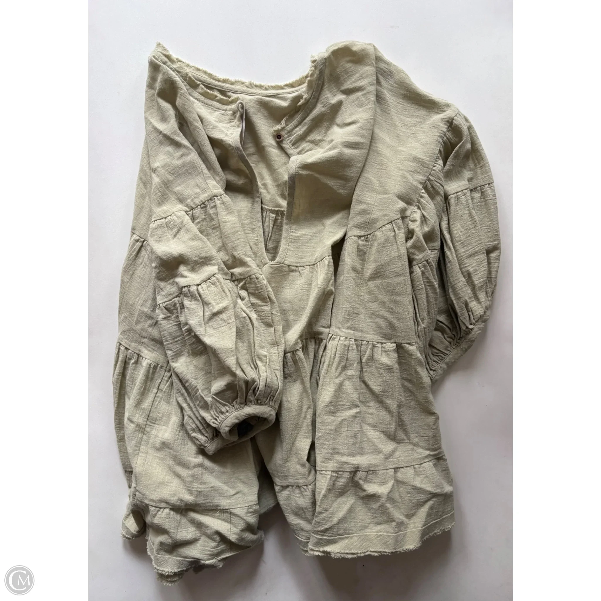 Top Long Sleeve By Free People In Green, Size: Xs - Image 2