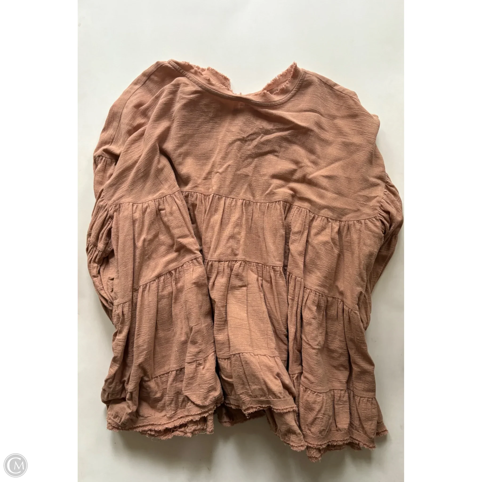 Top Long Sleeve By Free People In Orange, Size: Xs - Image 1
