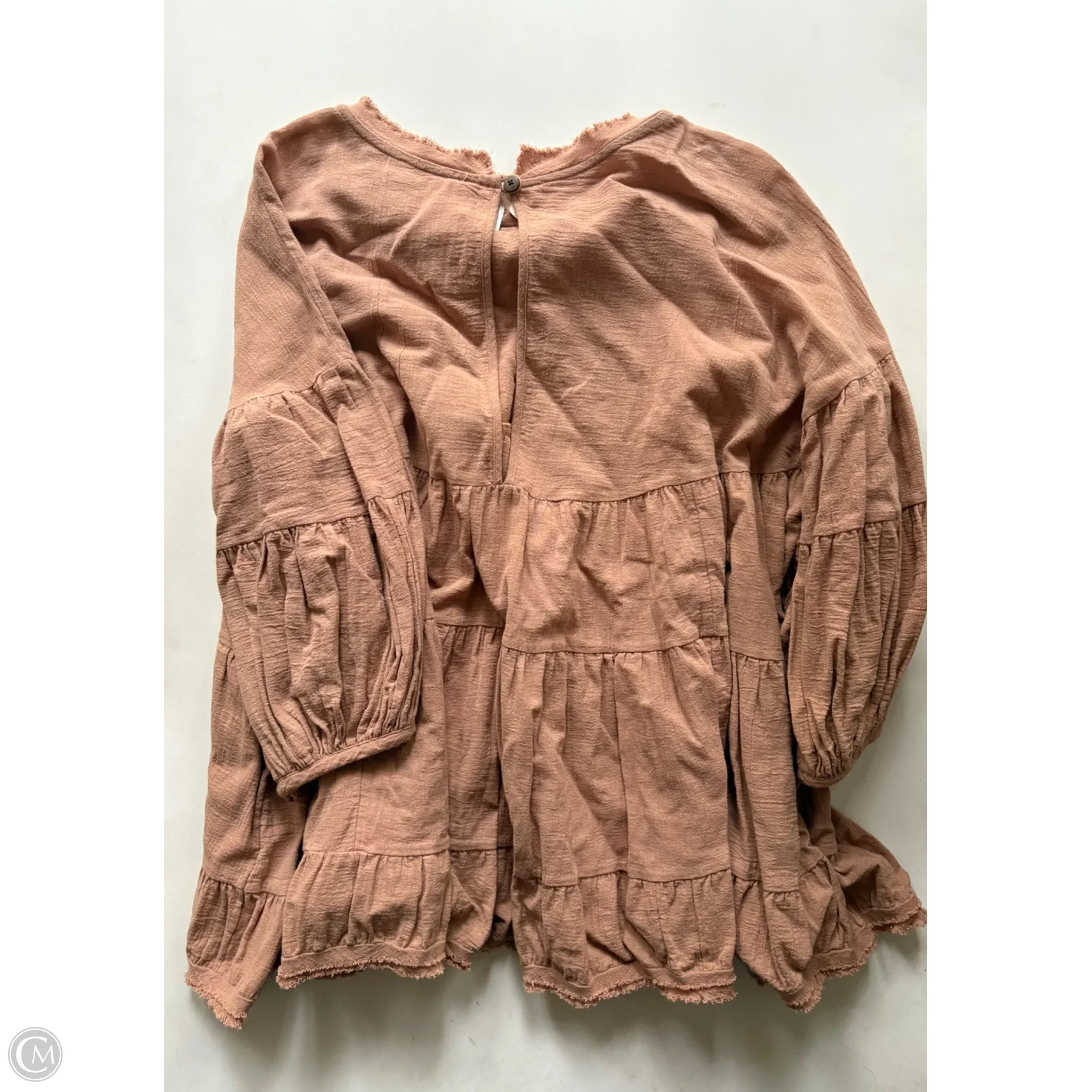 Top Long Sleeve By Free People In Orange, Size: Xs - Image 2