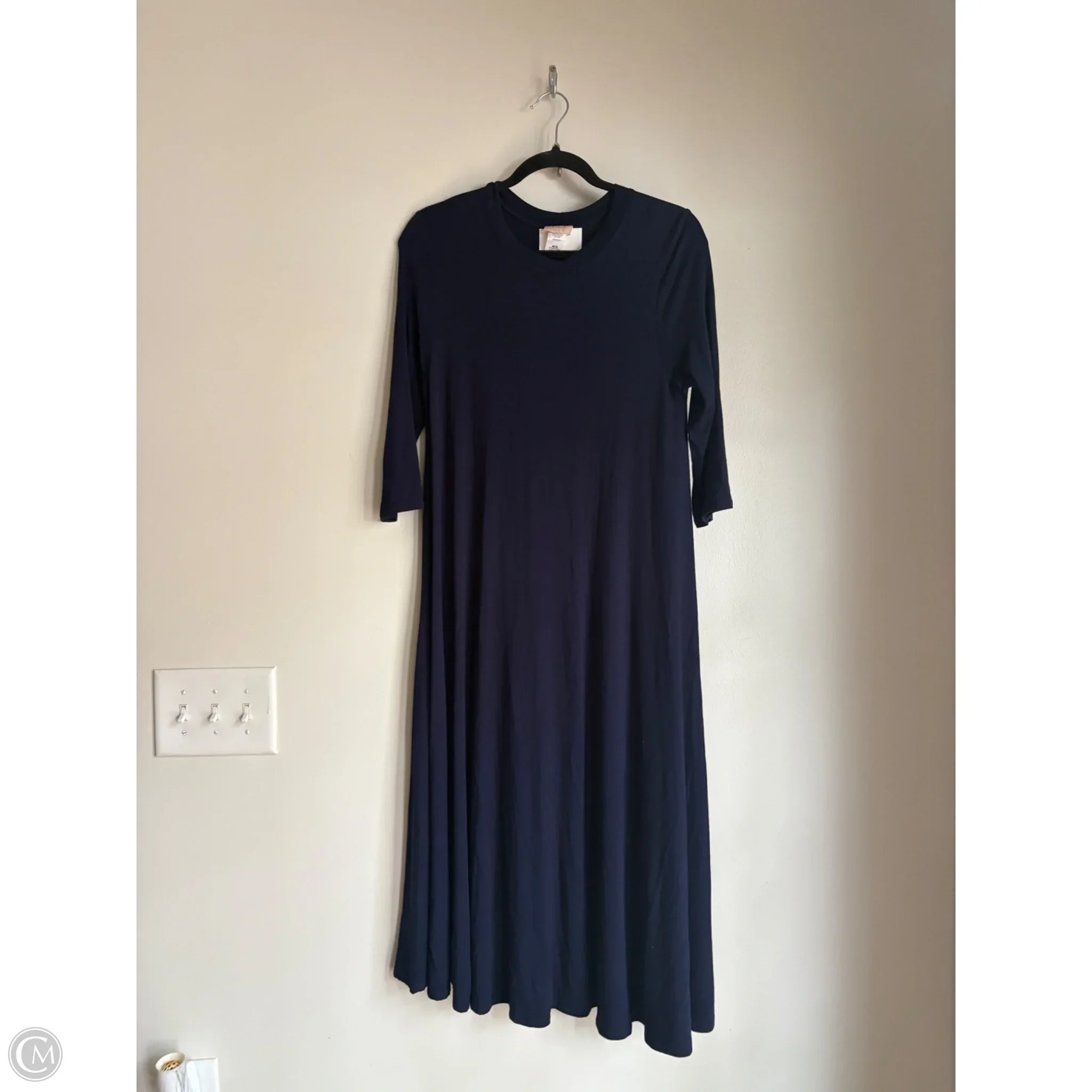 Dress Casual Maxi By Clothes Mentor In Navy, Size: M - Image 1