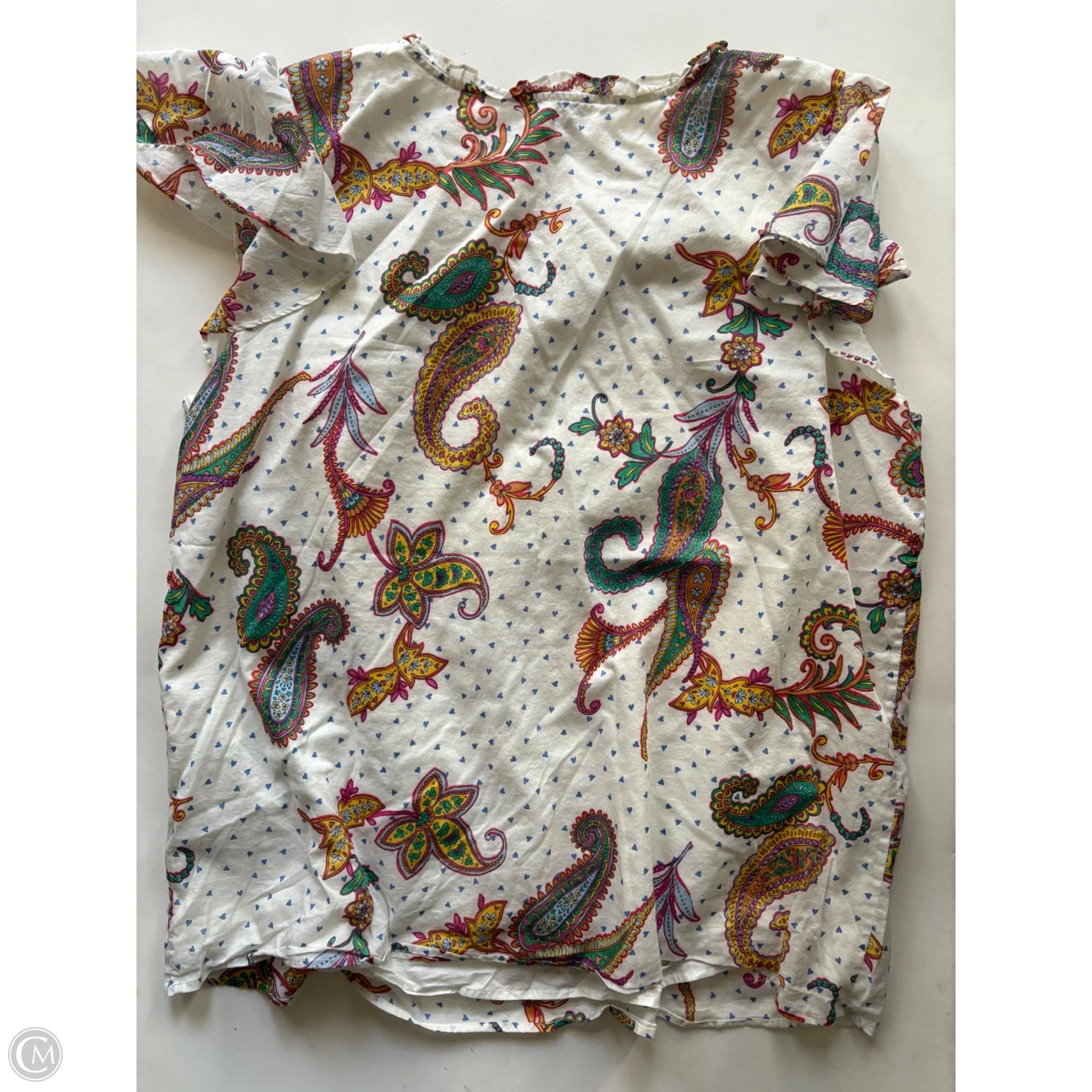Blouse Short Sleeve By Talbots In Multi-colored, Size: 2x - Image 2