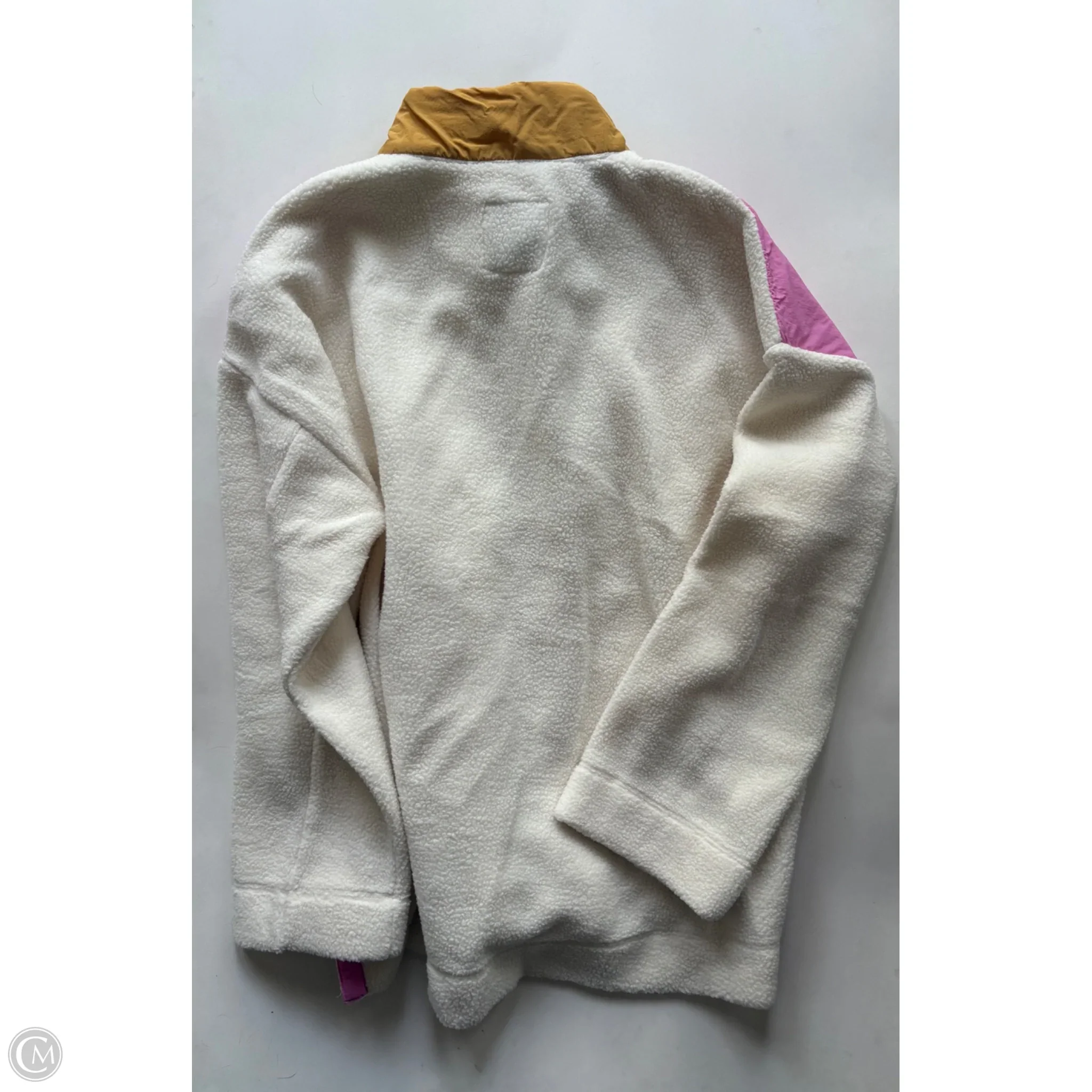 Jacket Faux Fur & Sherpa By Free Assembly In Cream, Size: Xl - Image 2