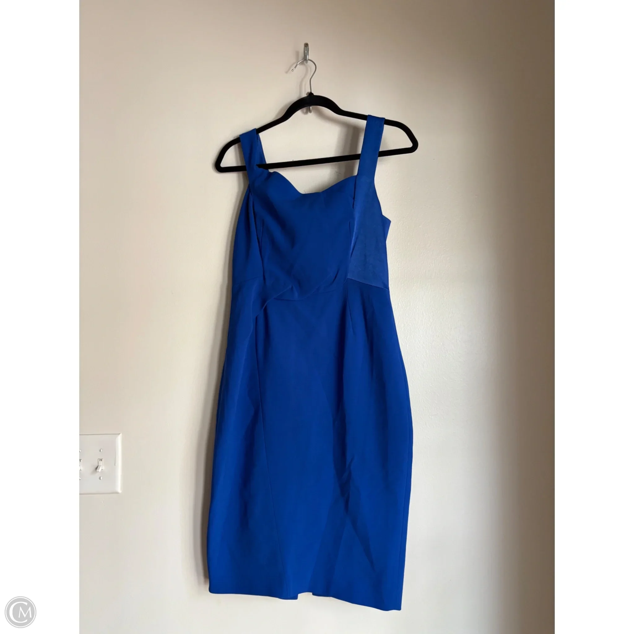 Dress Casual Midi By Karen Millen In Blue, Size: L - Image 1