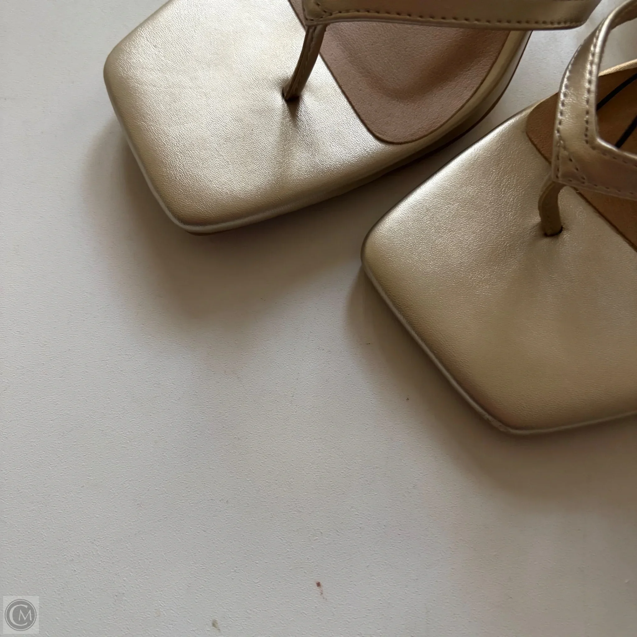 Sandals Heels Kitten By Torrid In Gold, Size: 6.5 - Image 3