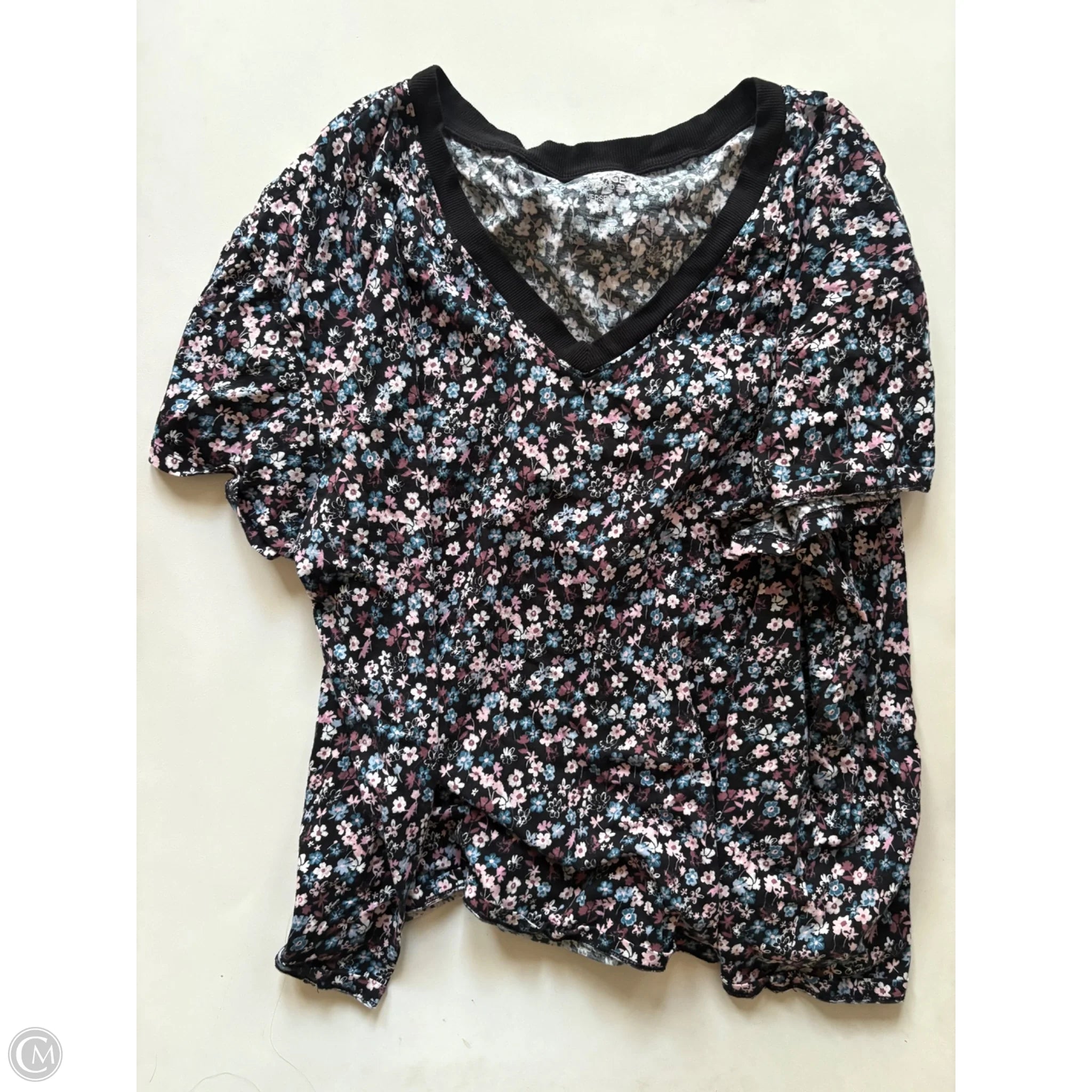 Top Short Sleeve By Torrid In Floral Print, Size: 3x - Image 1