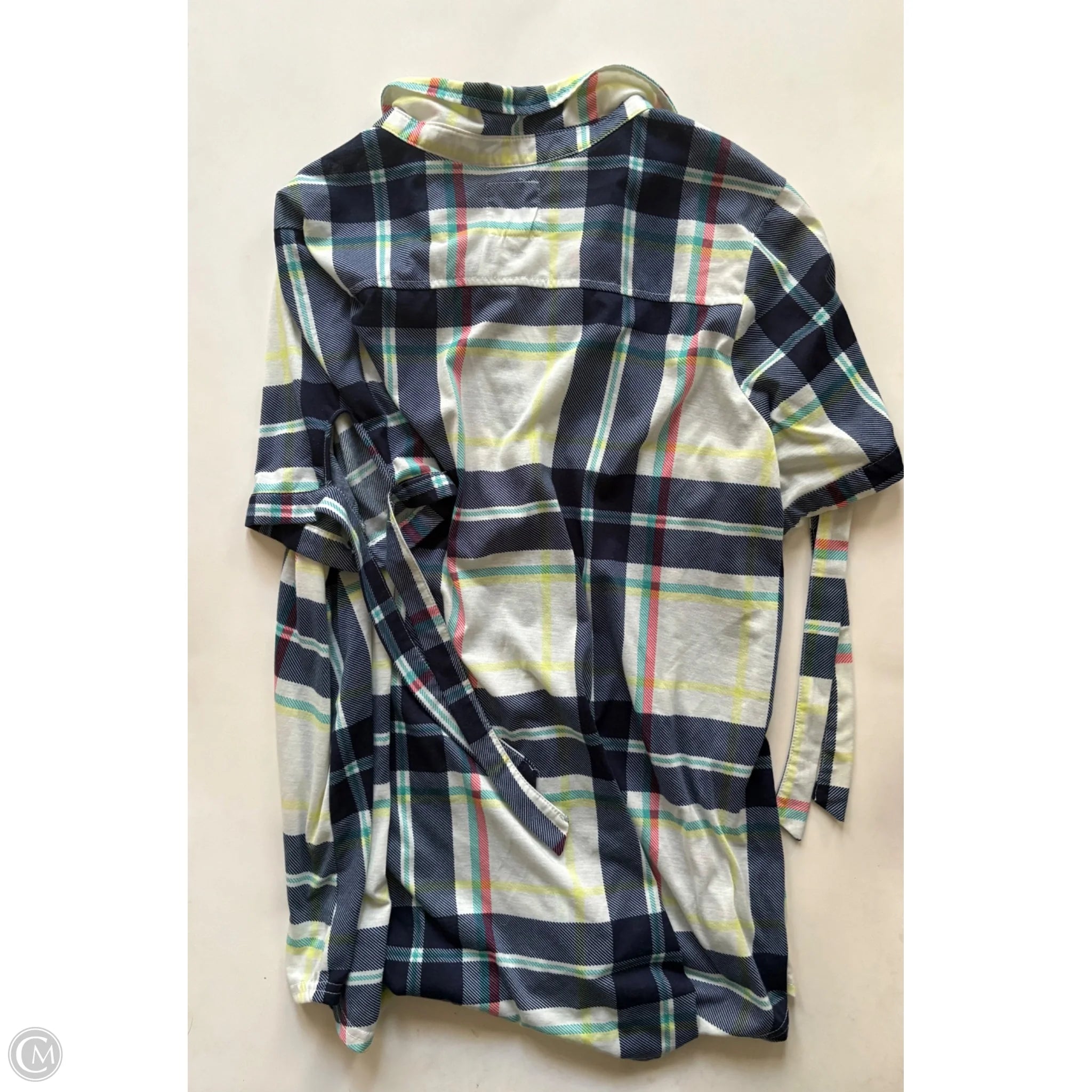 Top Short Sleeve By New York Laundry In Plaid Pattern, Size: 3x - Image 2
