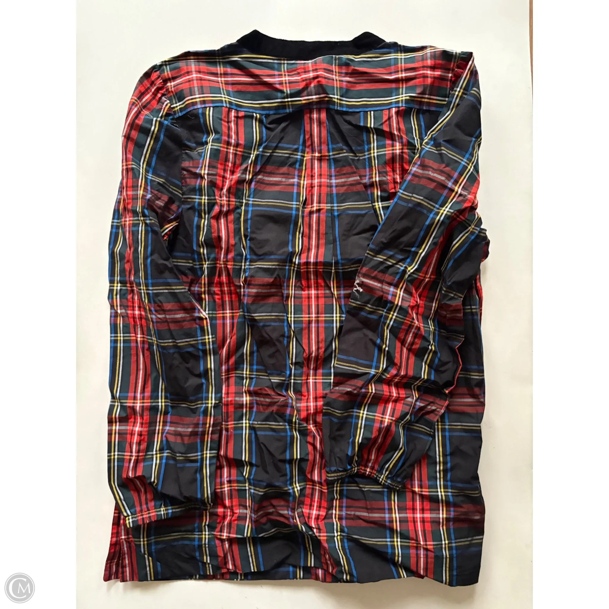 Top Long Sleeve By J. Crew In Plaid Pattern, Size: M - Image 2