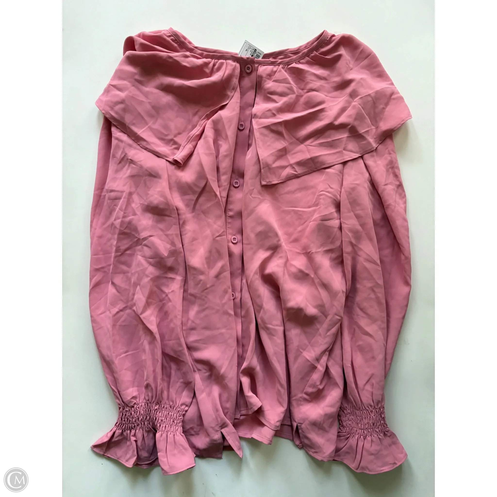 Blouse Long Sleeve By Jade In Pink, Size: Xl - Image 1