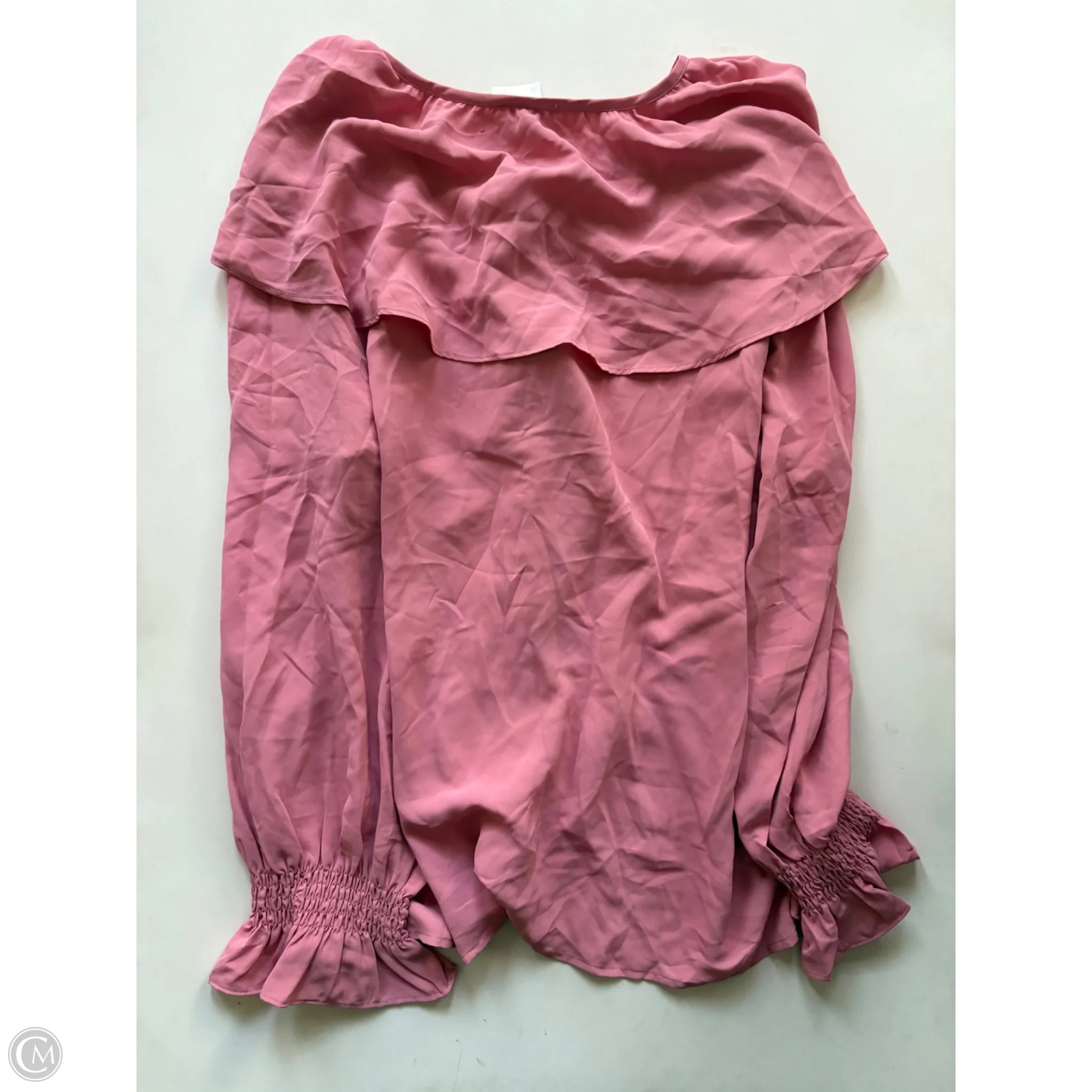 Blouse Long Sleeve By Jade In Pink, Size: Xl - Image 2