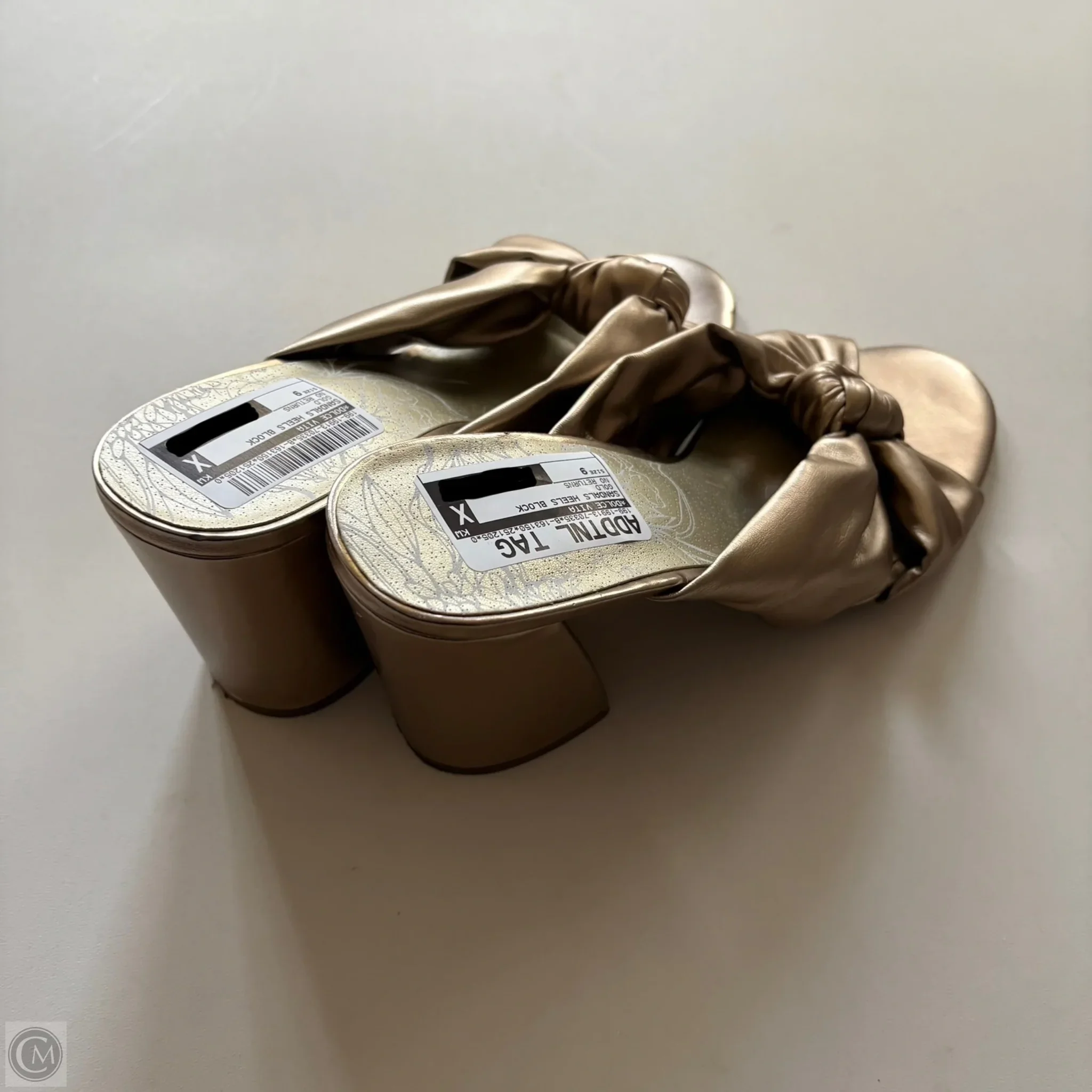 Sandals Heels Block By Dolce Vita In Gold, Size: 9 - Image 2