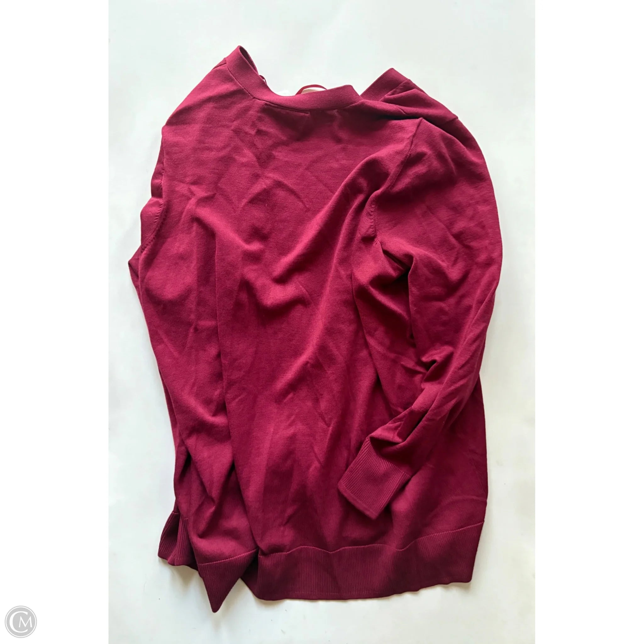 Sweater Cardigan By Lane Bryant In Maroon, Size: 1x - Image 2