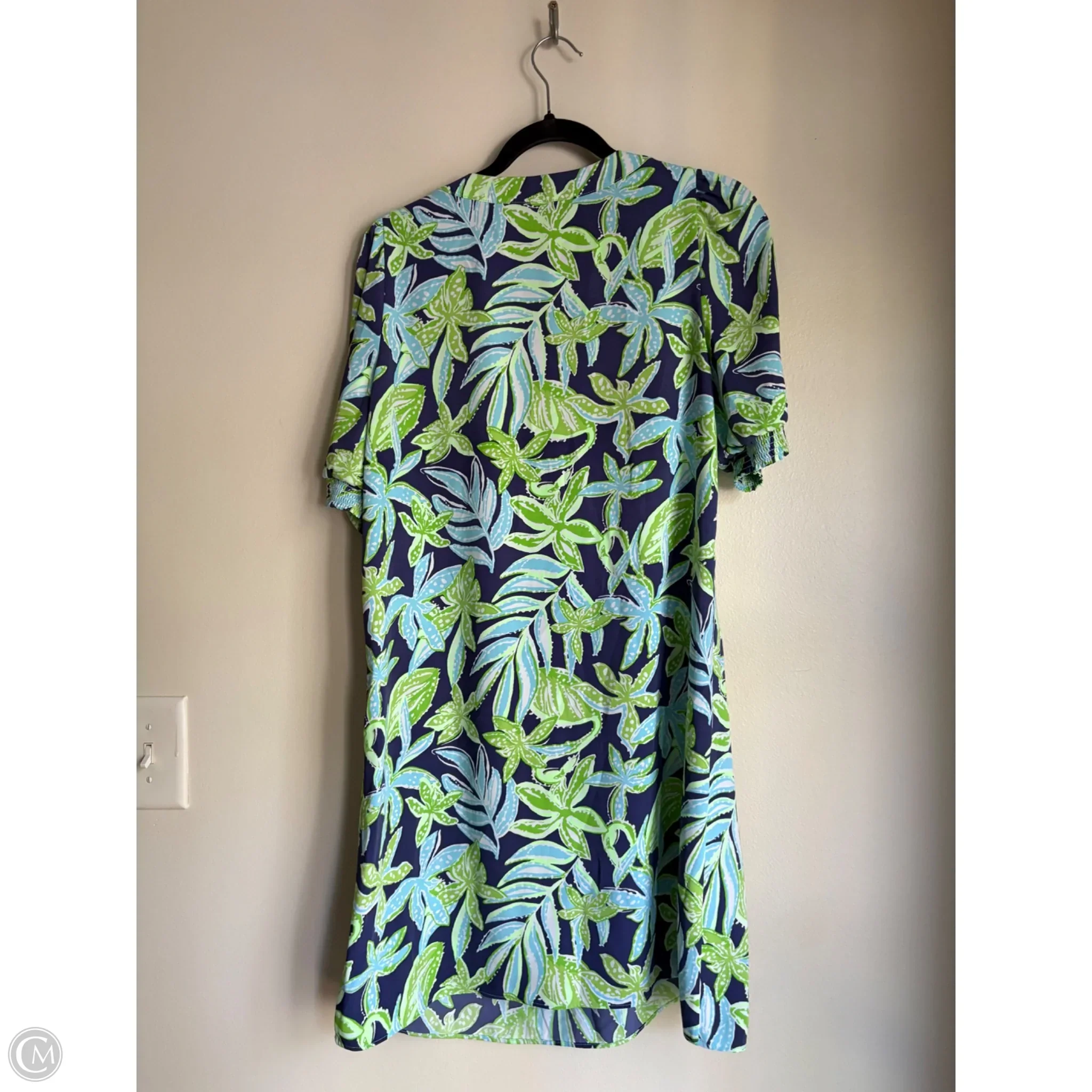 Dress Designer By Lilly Pulitzer In Blue & Green, Size: 4 - Image 2
