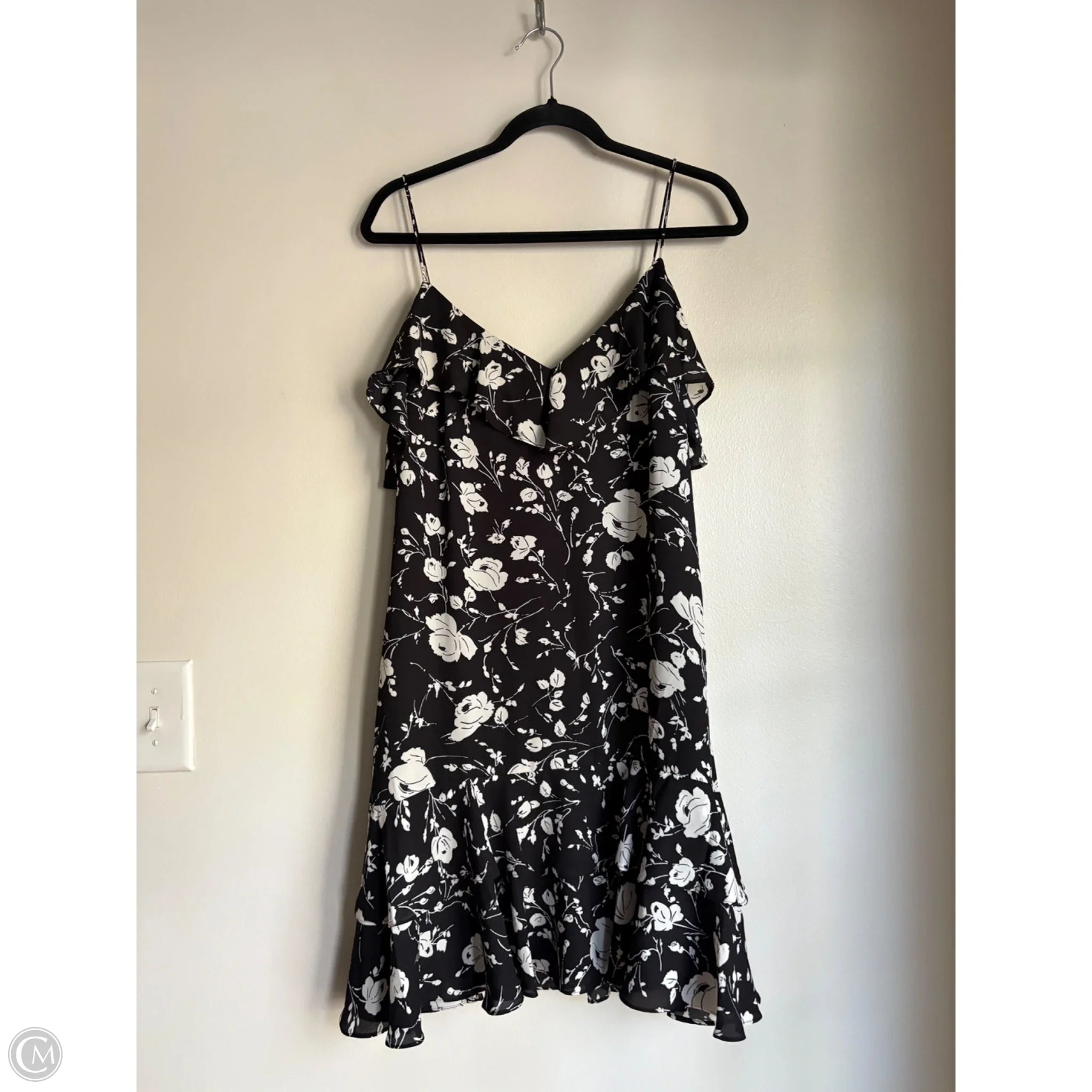 Dress Casual Midi By Lauren By Ralph Lauren In Black, Size: M - Image 1