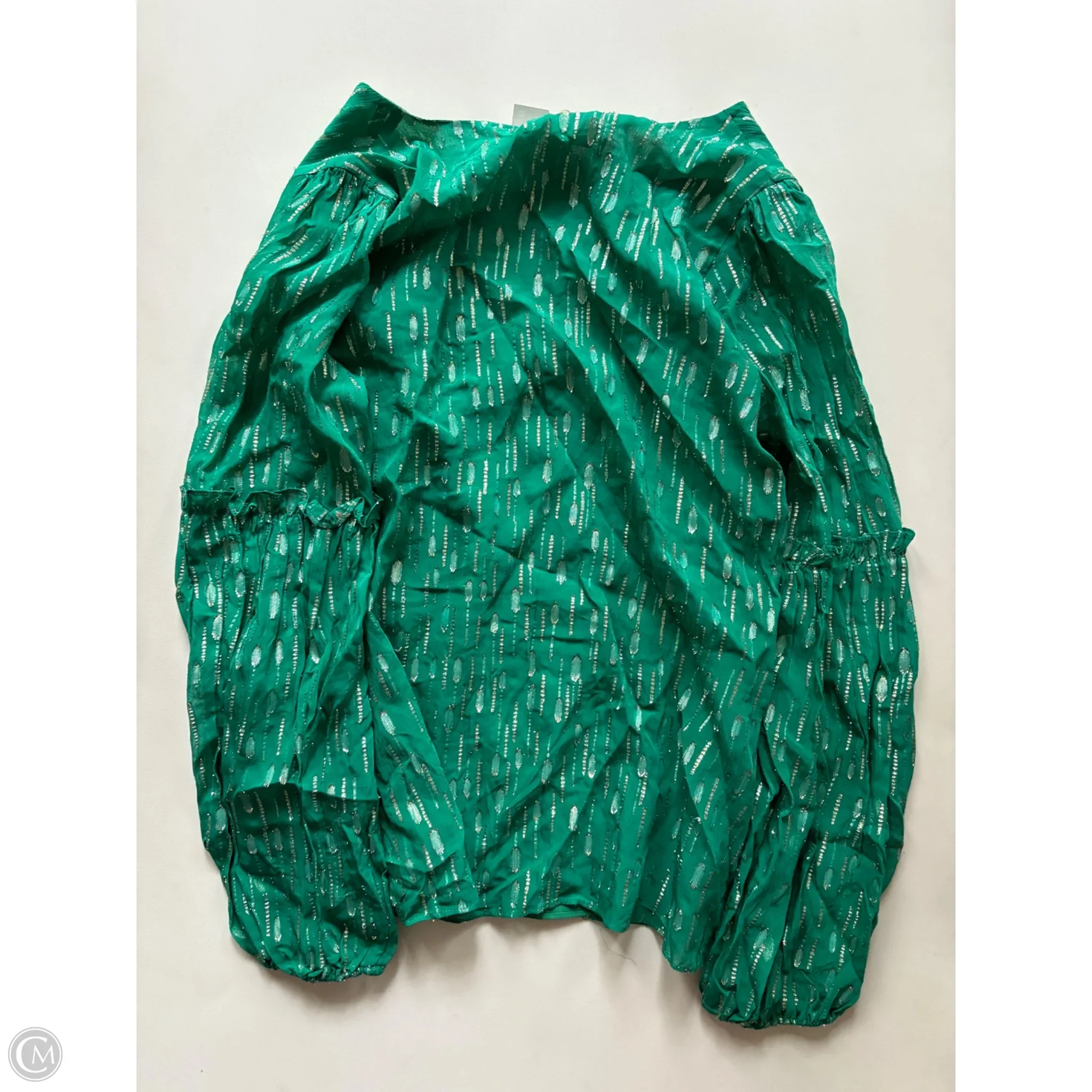 Blouse Designer By Lilly Pulitzer In Green, Size: 2 - Image 2