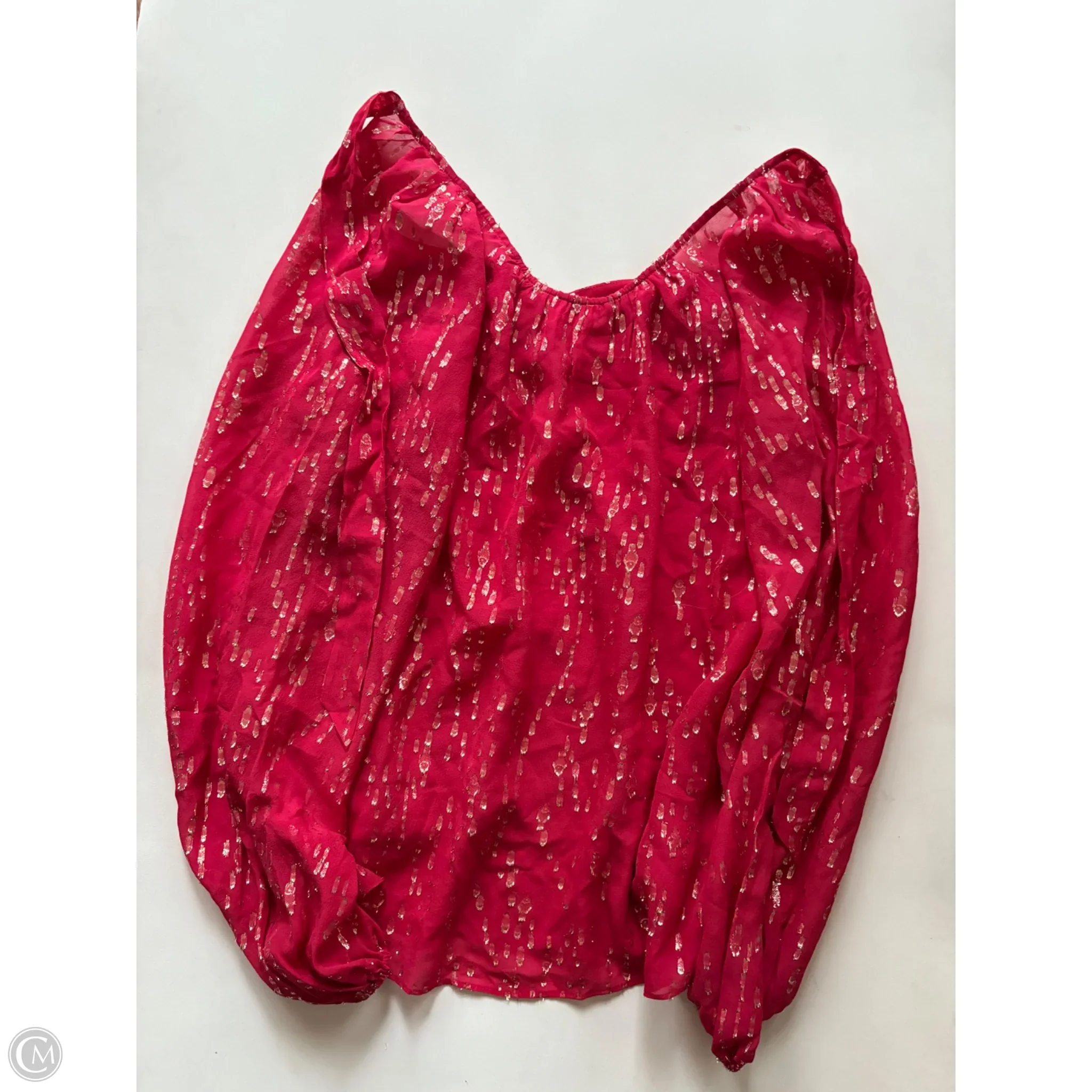 Blouse Designer By Lilly Pulitzer In Red, Size: Xs - Image 1