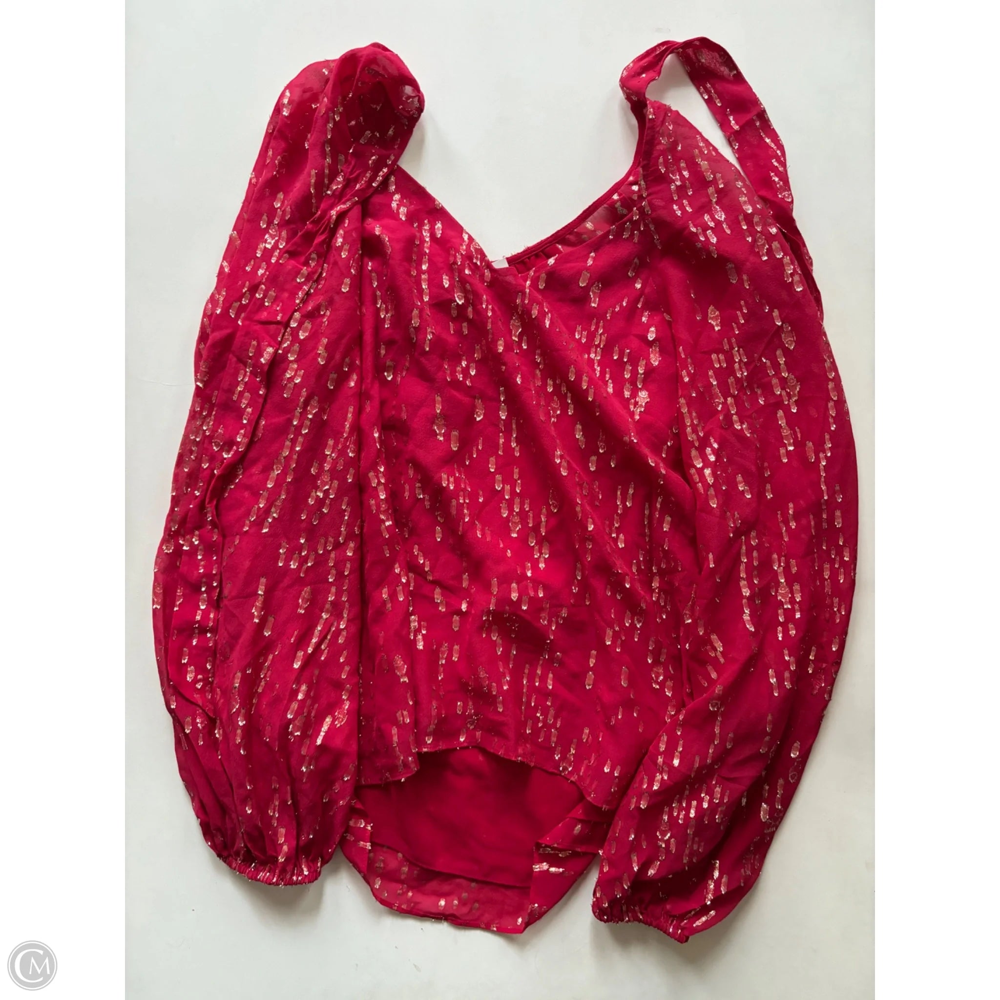 Blouse Designer By Lilly Pulitzer In Red, Size: Xs - Image 2