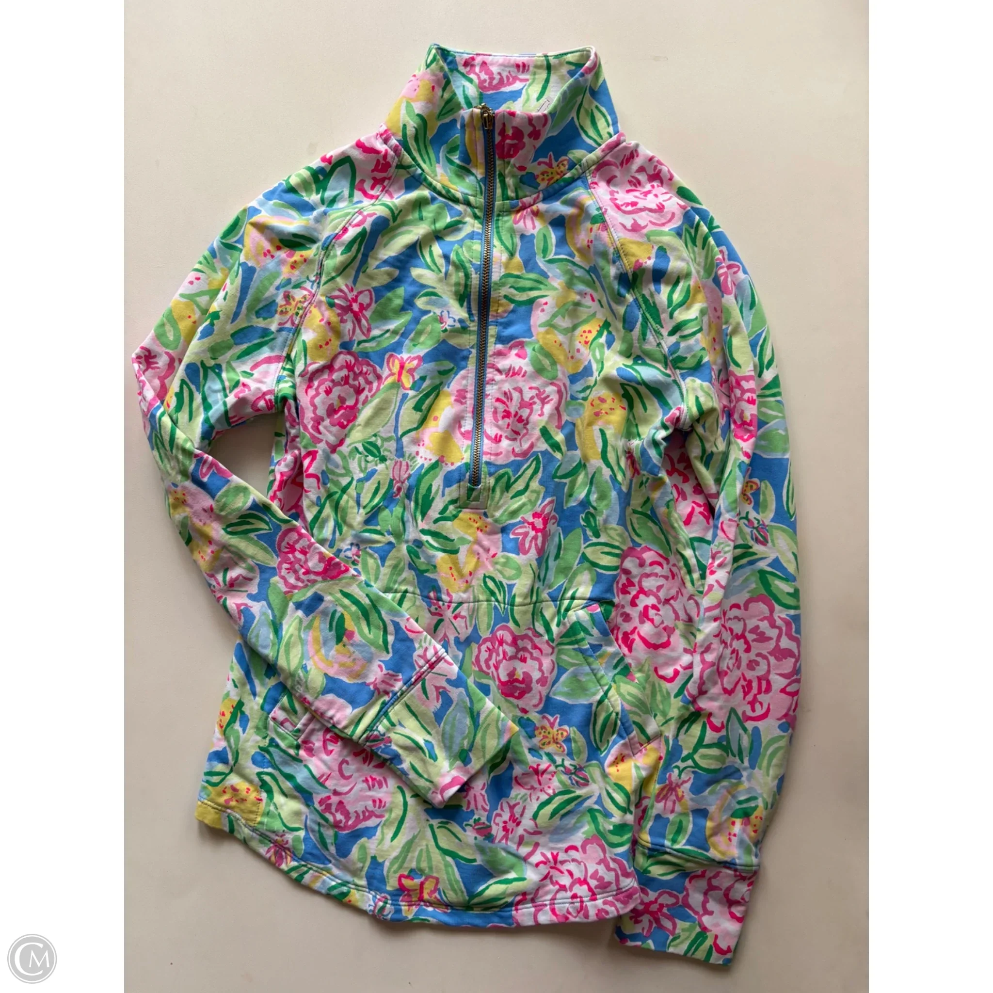 Top Long Sleeve Designer By Lilly Pulitzer In Multi-colored, Size: Xxs - Image 1