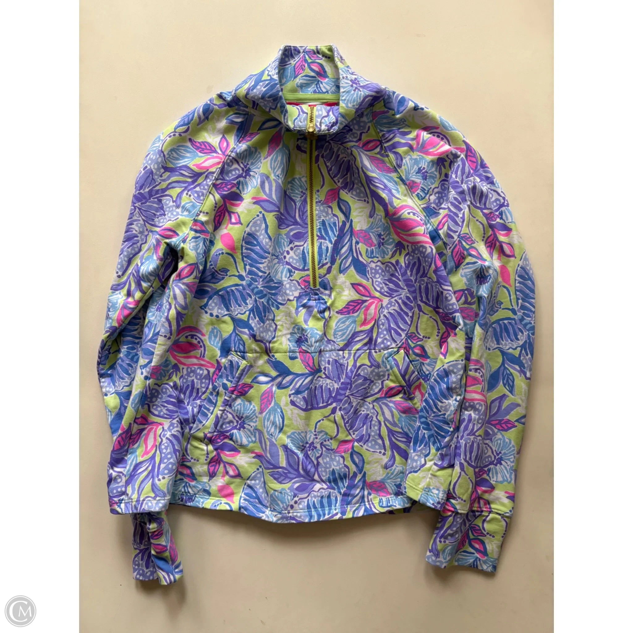 Top Long Sleeve Designer By Lilly Pulitzer In Purple, Size: Xs - Image 1