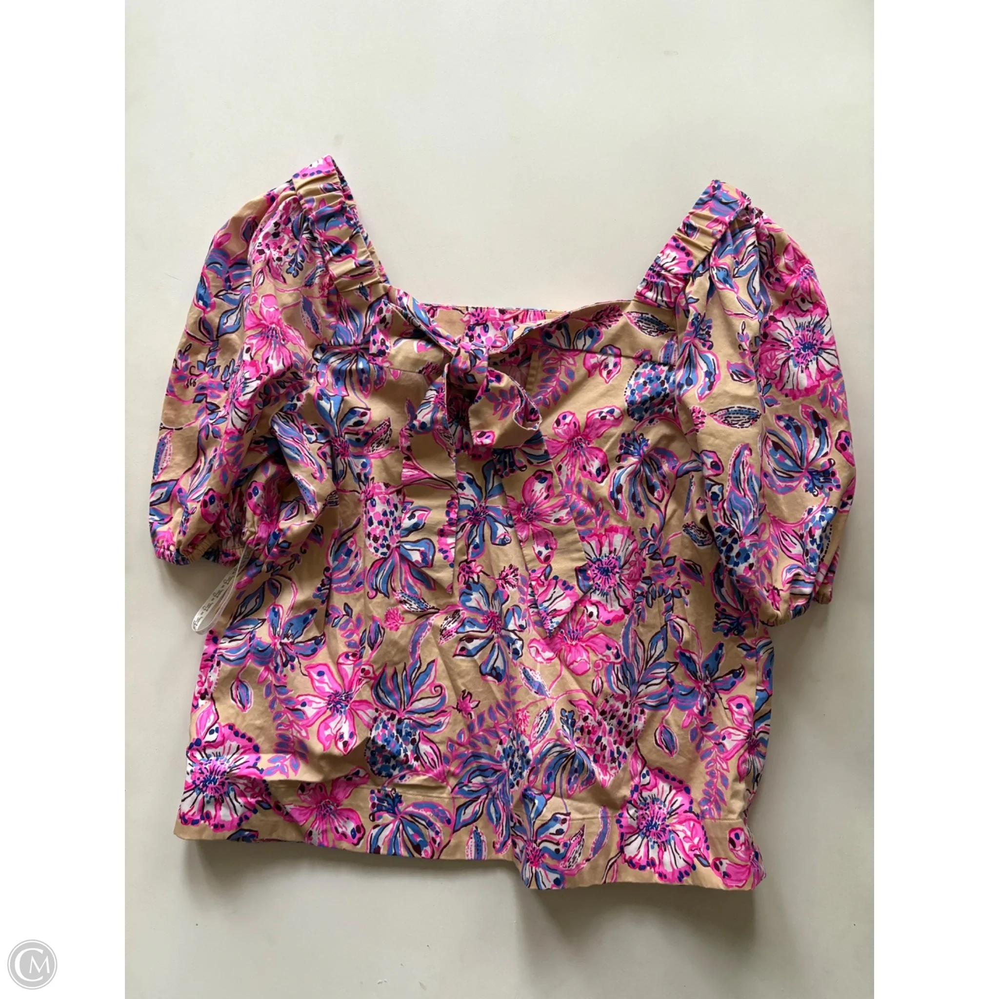 Top Short Sleeve Designer By Lilly Pulitzer In Multi-colored, Size: 2 - Image 2
