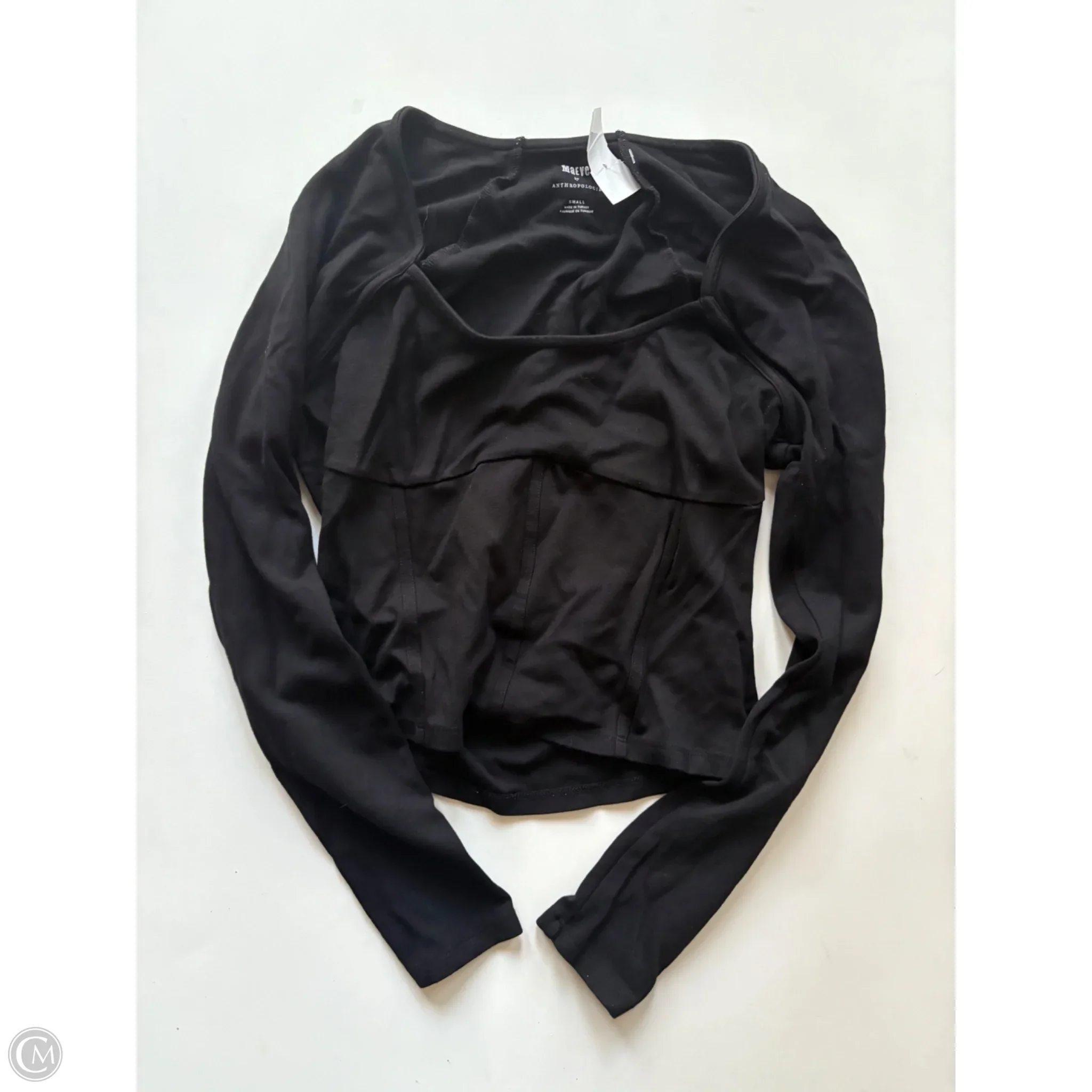 Top Long Sleeve By Maeve In Black, Size: S - Image 1