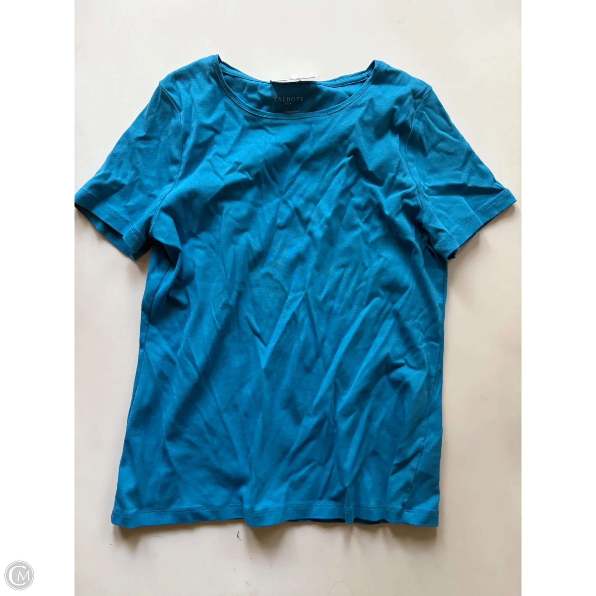 Top Short Sleeve By Talbots In Blue, Size: L - Image 1