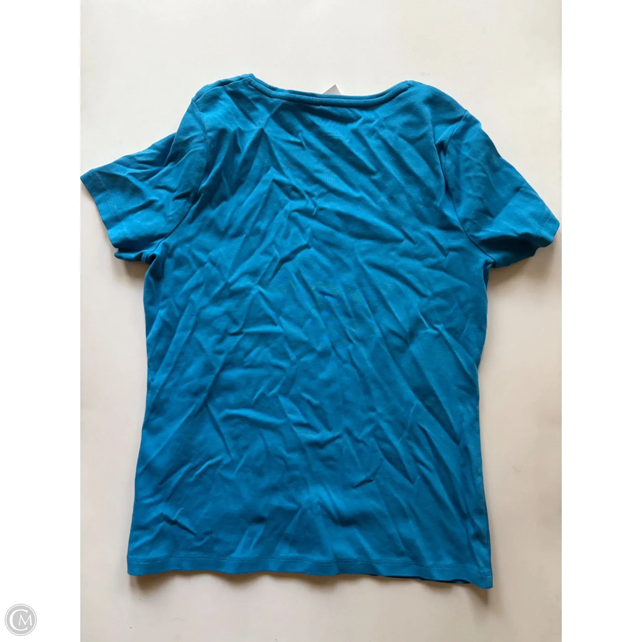 Top Short Sleeve By Talbots In Blue, Size: L - Image 2