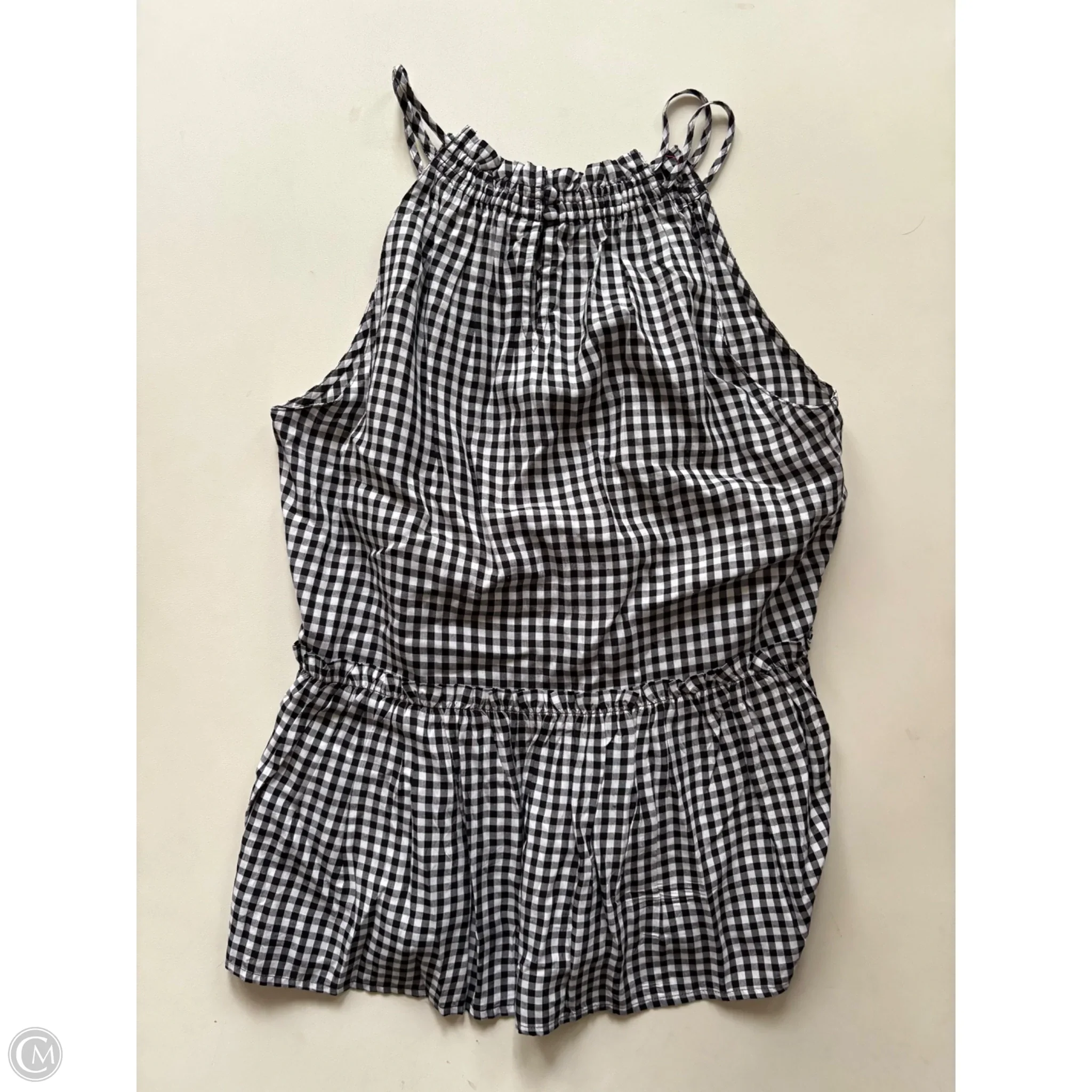 Top Sleeveless By Loft In Checkered Pattern, Size: S - Image 2