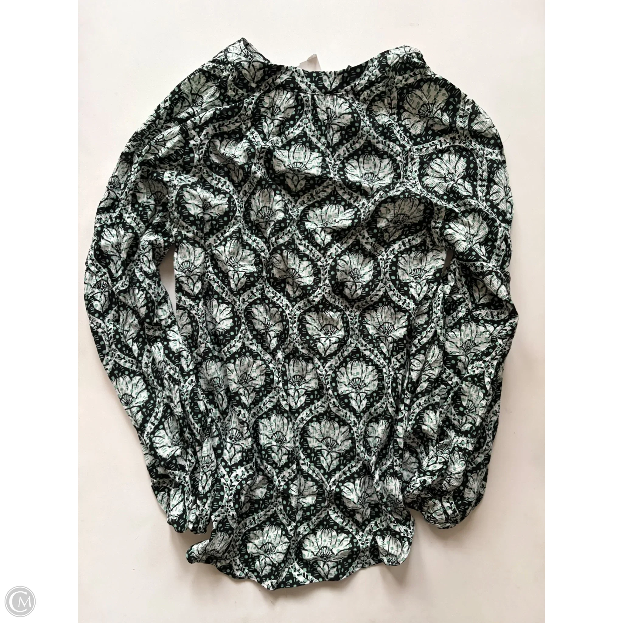Blouse Long Sleeve By White House Black Market In Green, Size: Xs - Image 2