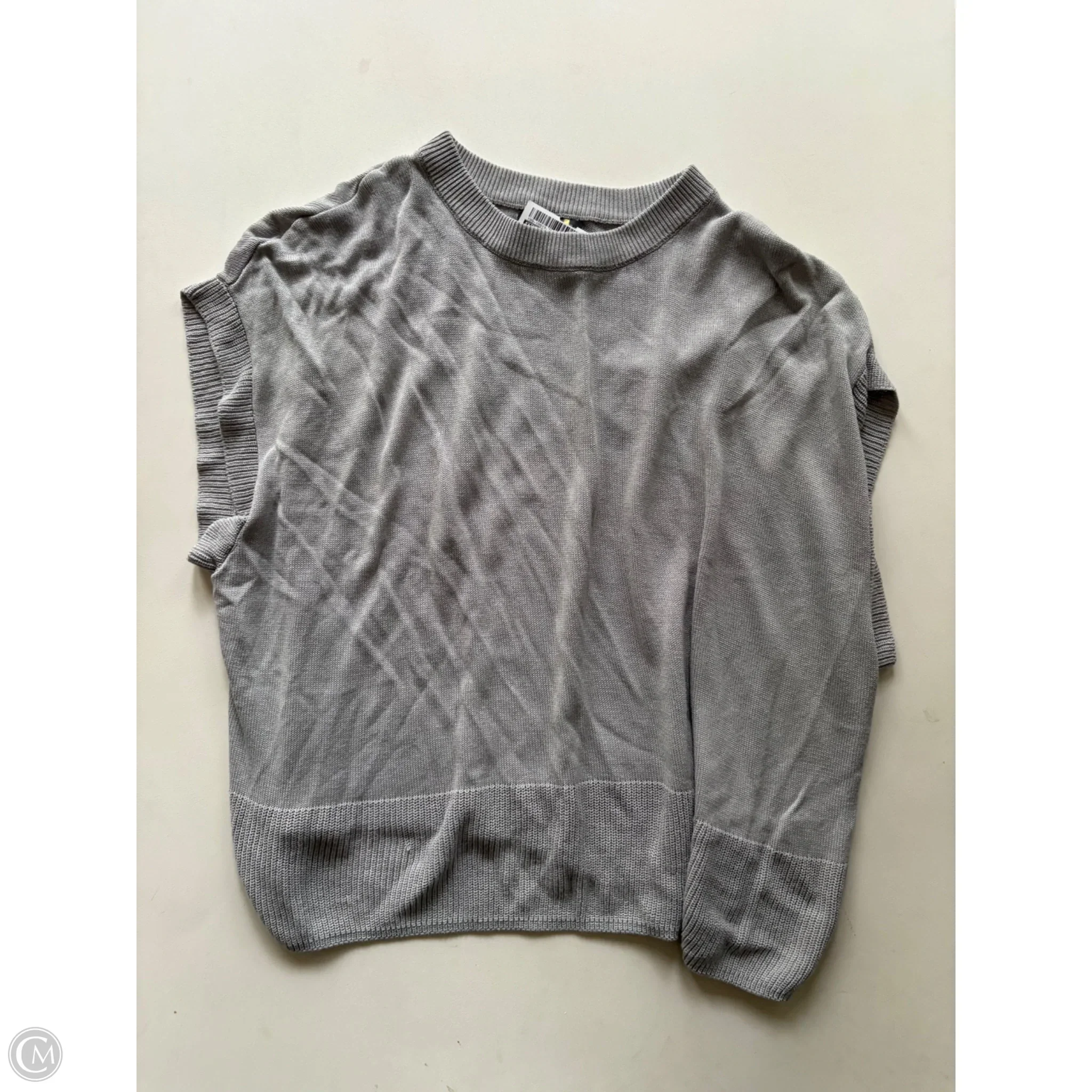Sweater Short Sleeve By Vince Camuto In Grey, Size: Xs - Image 1