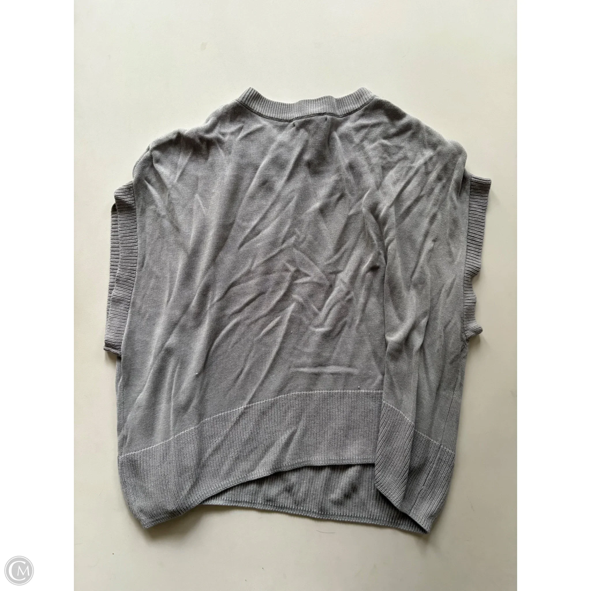 Sweater Short Sleeve By Vince Camuto In Grey, Size: Xs - Image 2