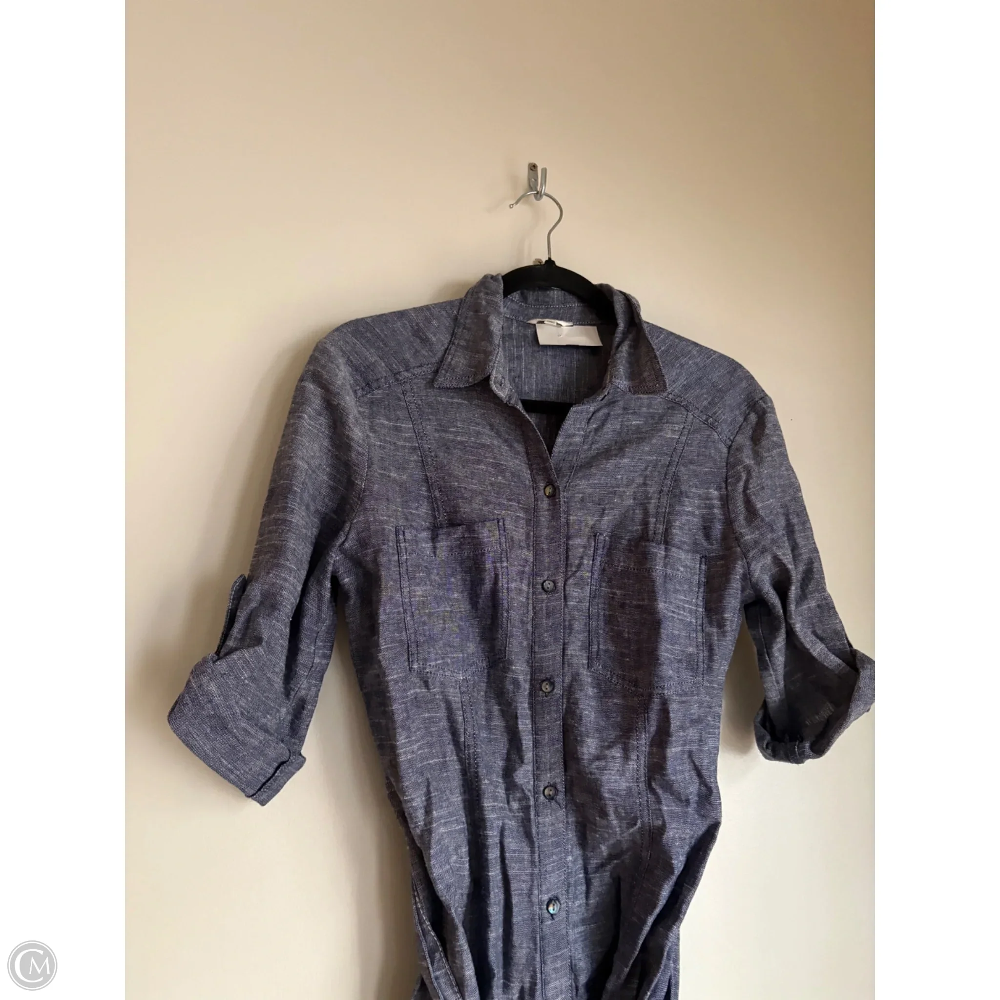 Dress Casual Midi By Max Studio In Blue, Size: Xs - Image 3