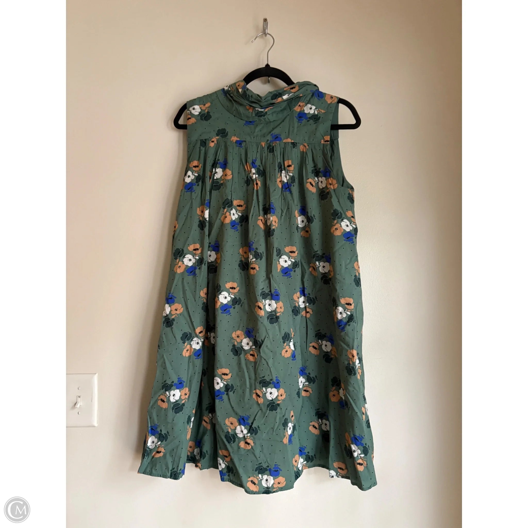 Dress Casual Midi By Lands End In Green, Size: S - Image 1