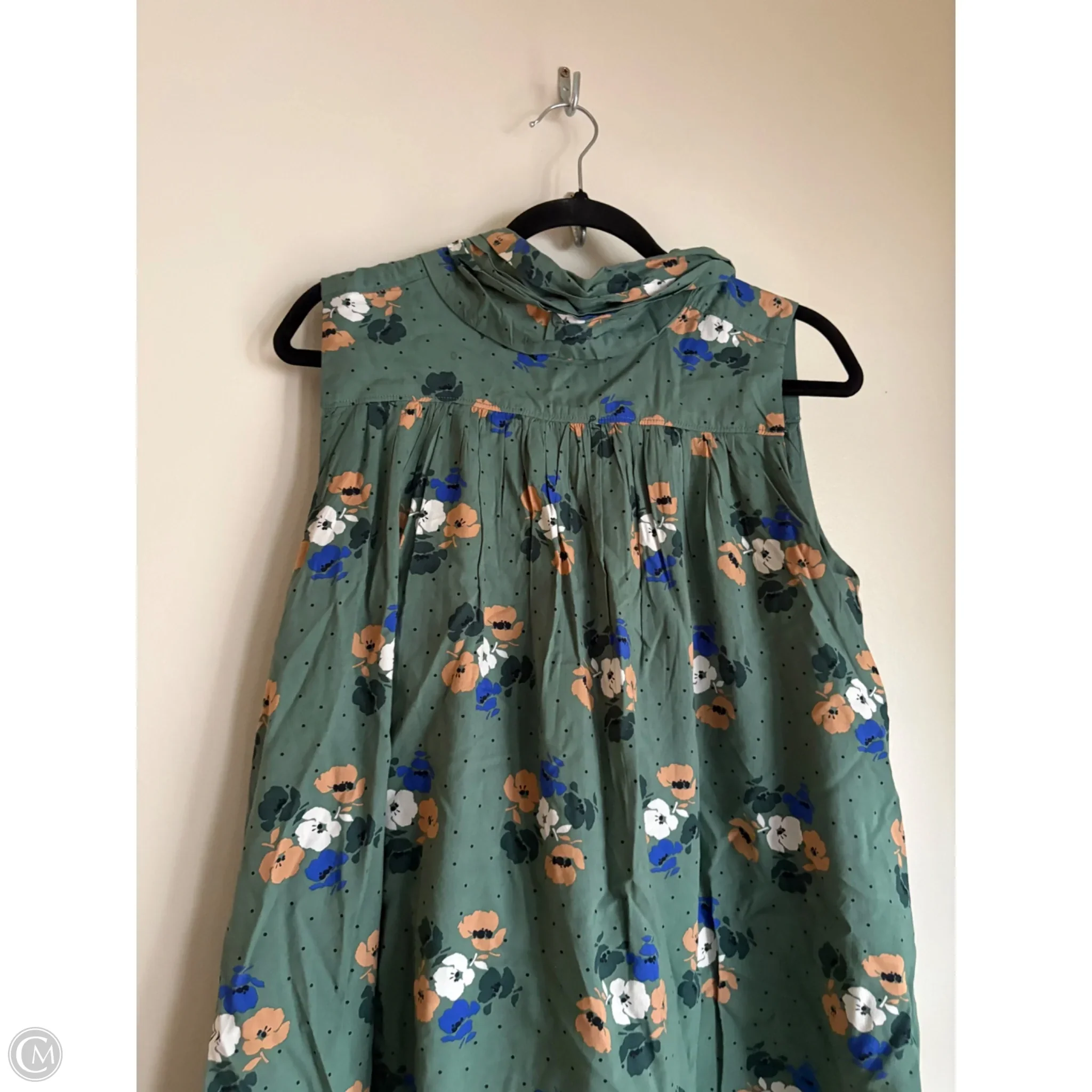 Dress Casual Midi By Lands End In Green, Size: S - Image 3