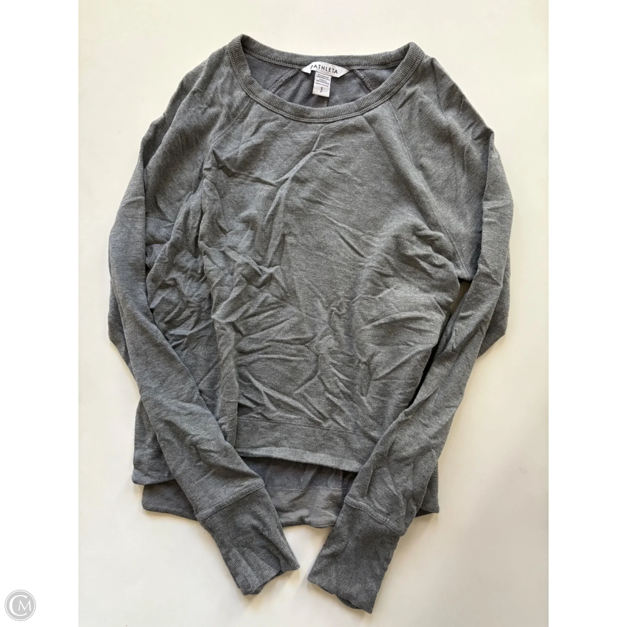 Sweatshirt Crewneck By Athleta In Grey, Size: S - Image 1