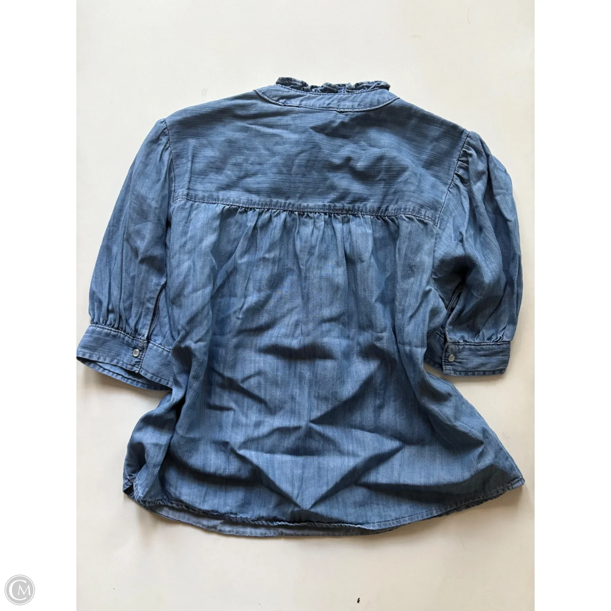 Top Short Sleeve By Ana In Blue, Size: S - Image 2