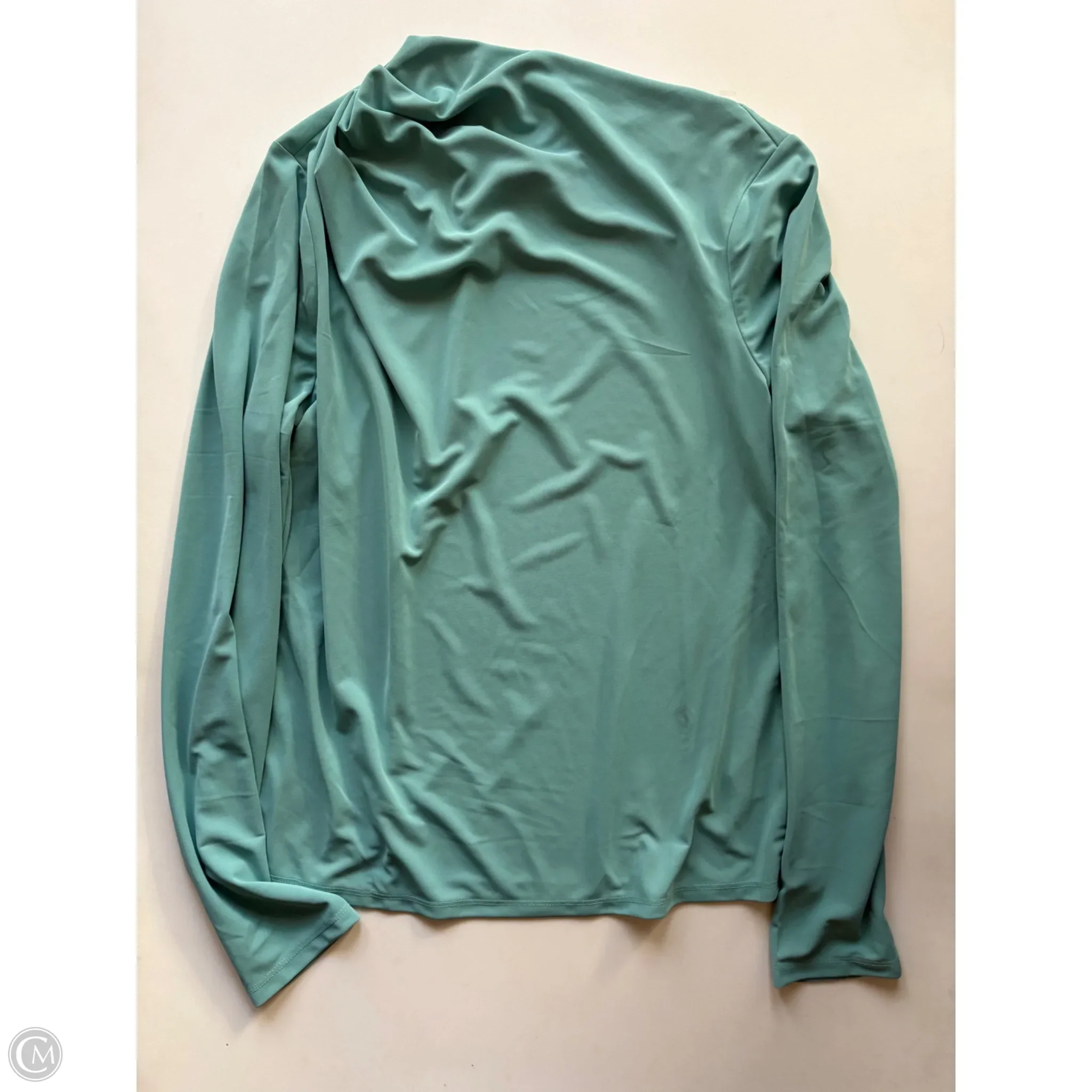 Blouse Long Sleeve By Worthington In Green, Size: S - Image 1