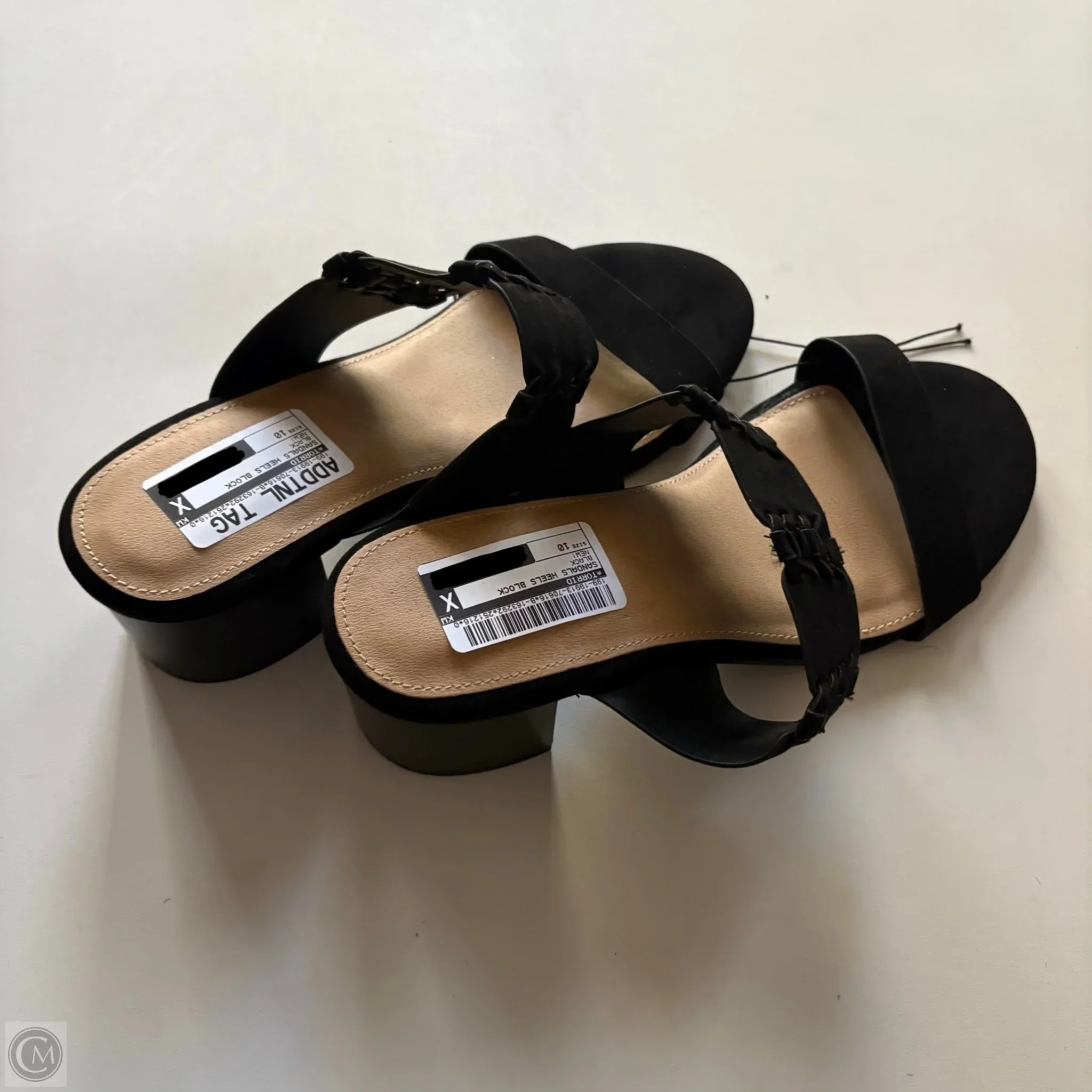 Sandals Heels Block By Torrid In Black, Size: 10 - Image 2