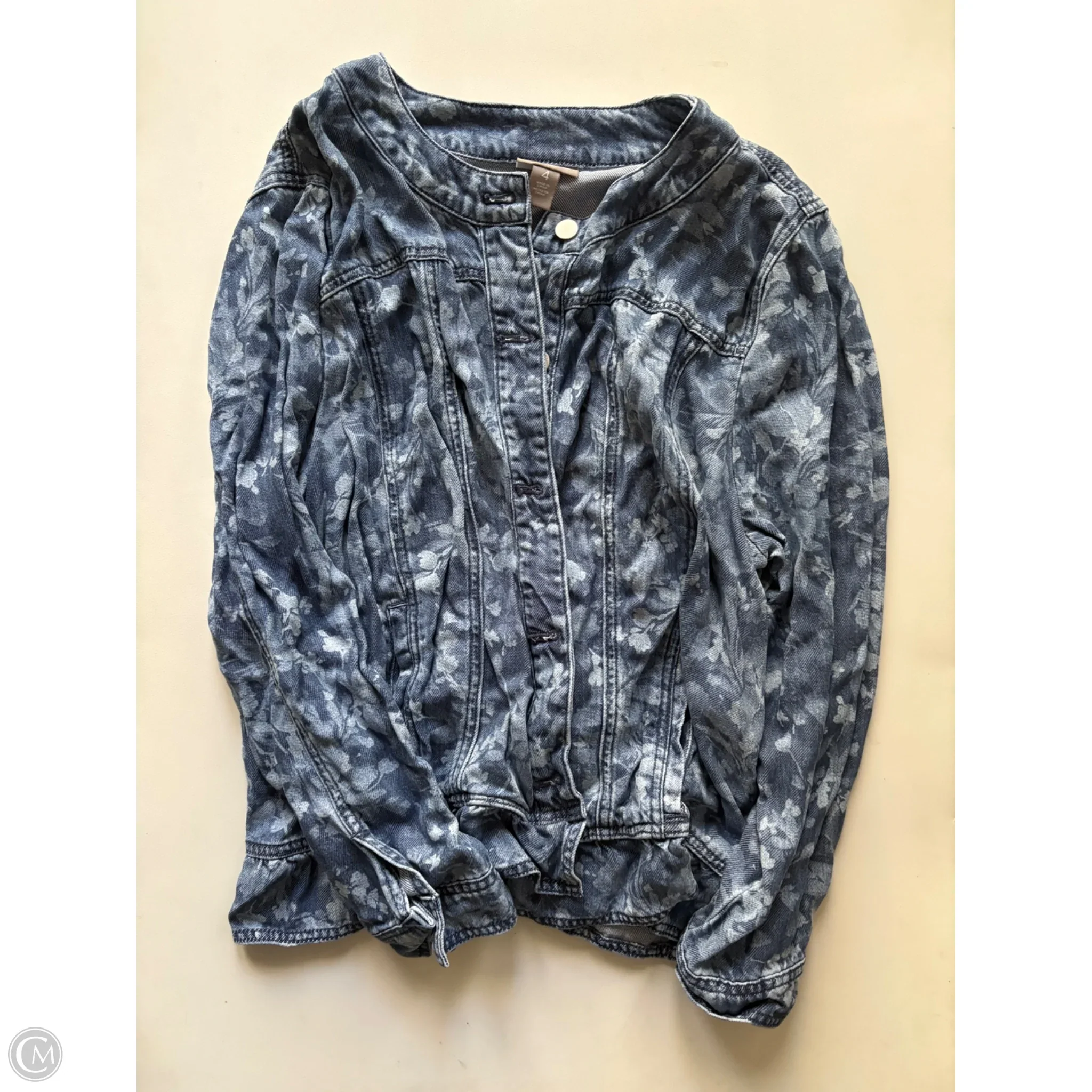 Jacket Denim By Chicos In Blue, Size: 2x - Image 1