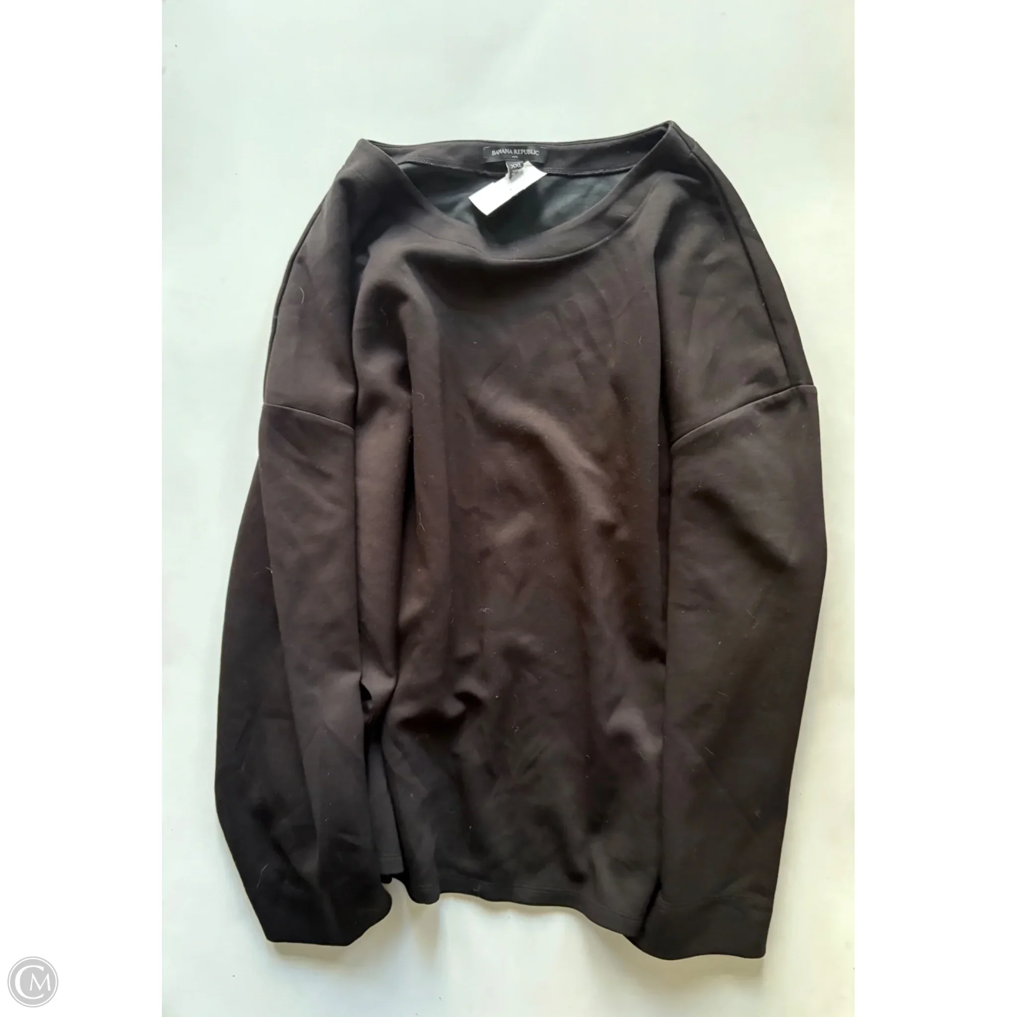 Top Long Sleeve By Banana Republic In Black, Size: 2x - Image 1