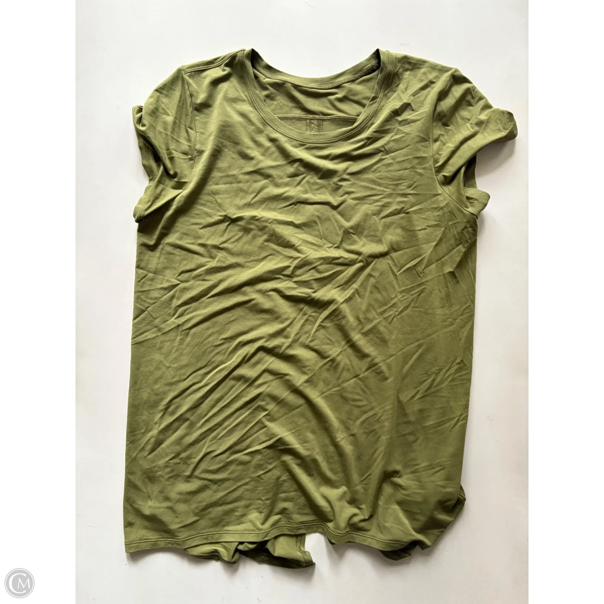 Athletic Top Short Sleeve By Lululemon In Green, Size: S - Image 1