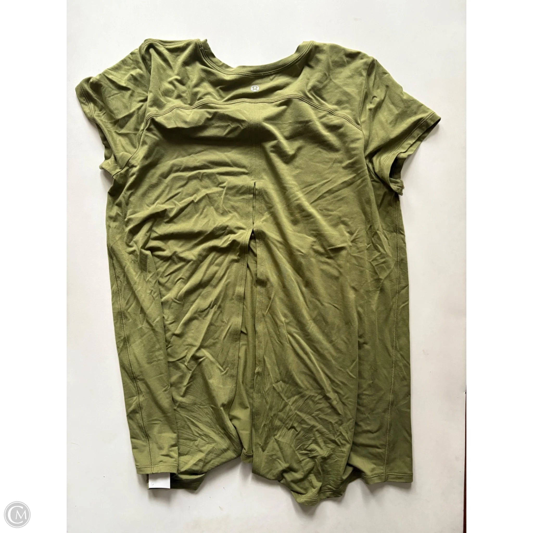 Athletic Top Short Sleeve By Lululemon In Green, Size: S - Image 2