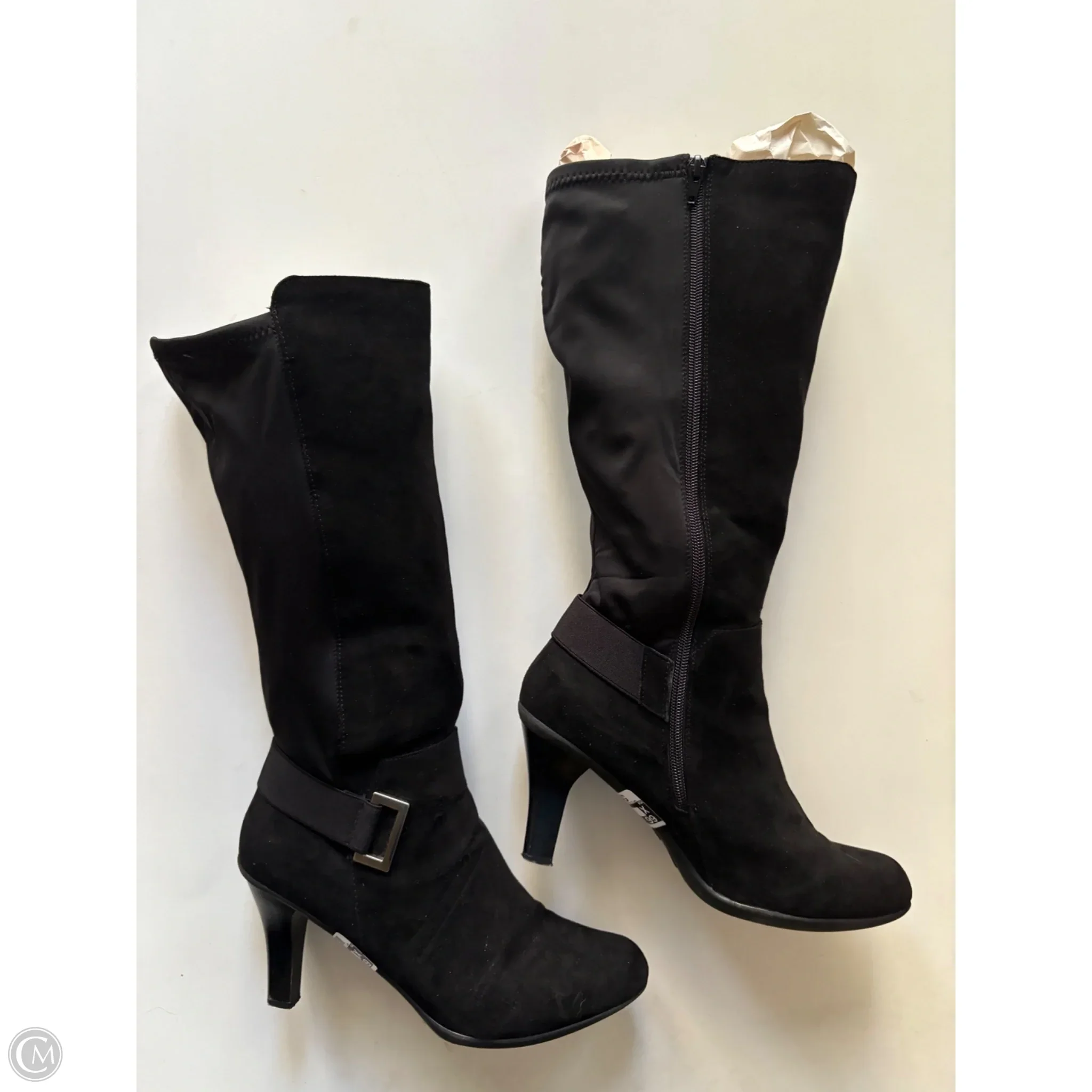 Boots Knee Heels By Kelly And Katie In Black, Size: 10 - Image 2