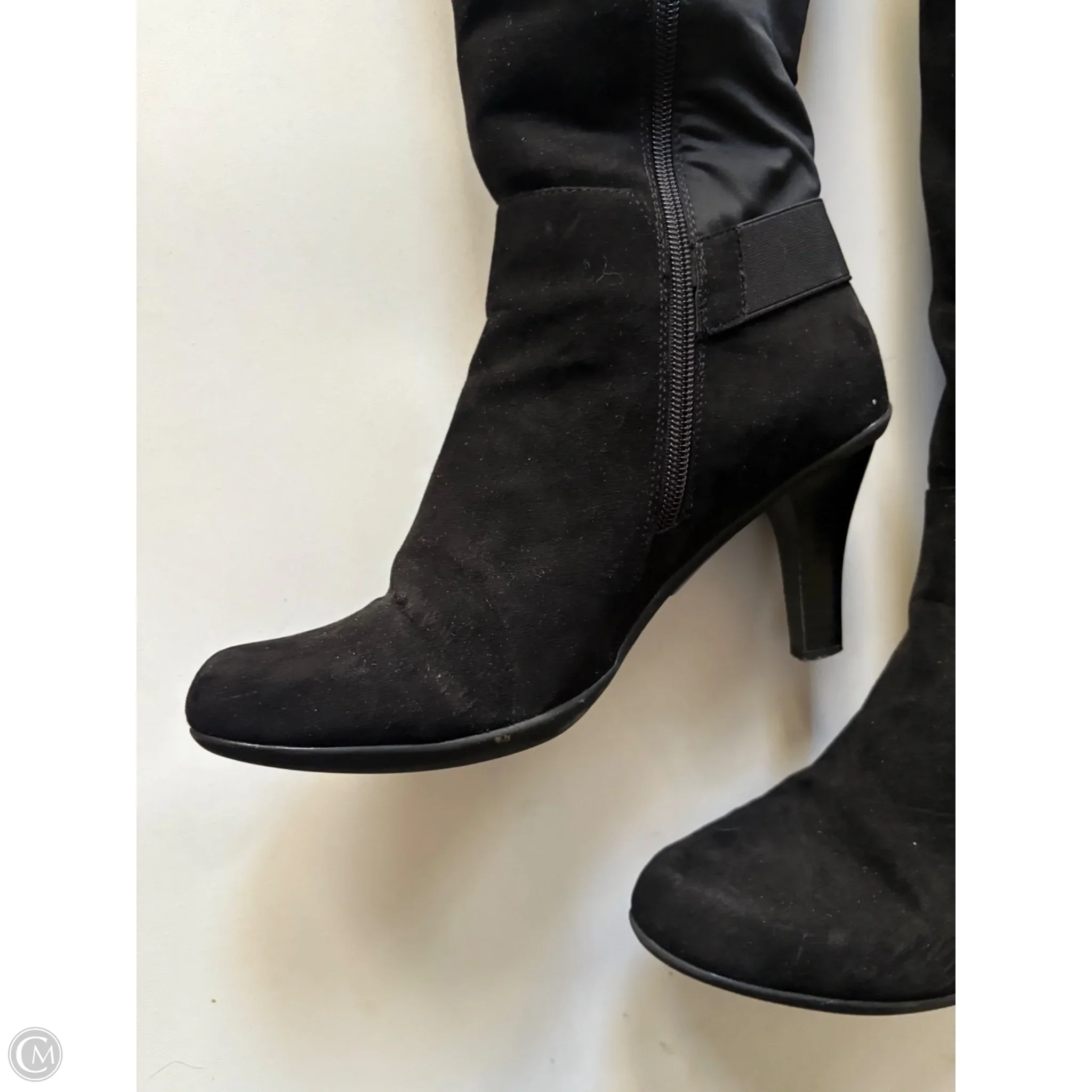 Boots Knee Heels By Kelly And Katie In Black, Size: 10 - Image 3