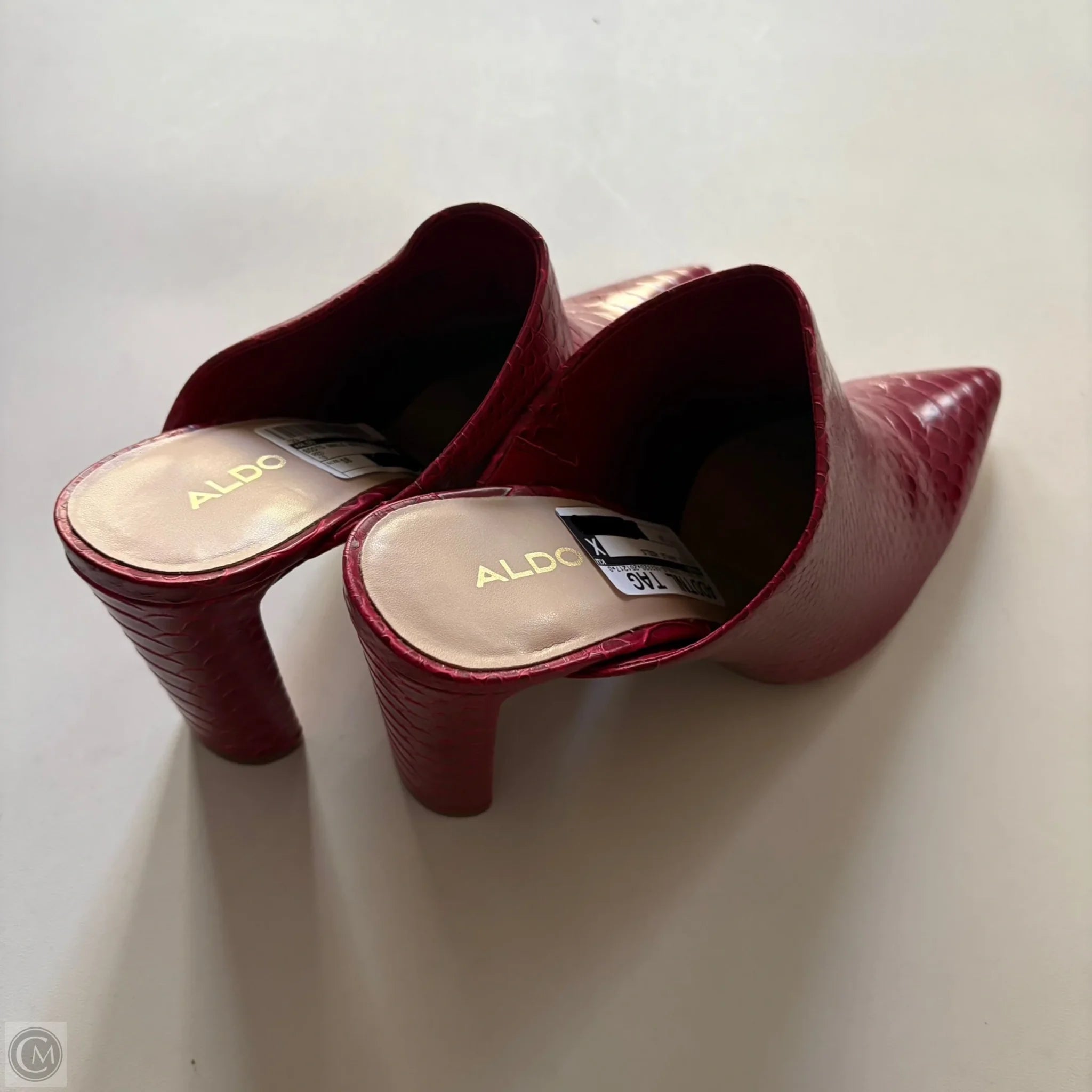 Boots Ankle Heels By Aldo In Red, Size: 10 - Image 2
