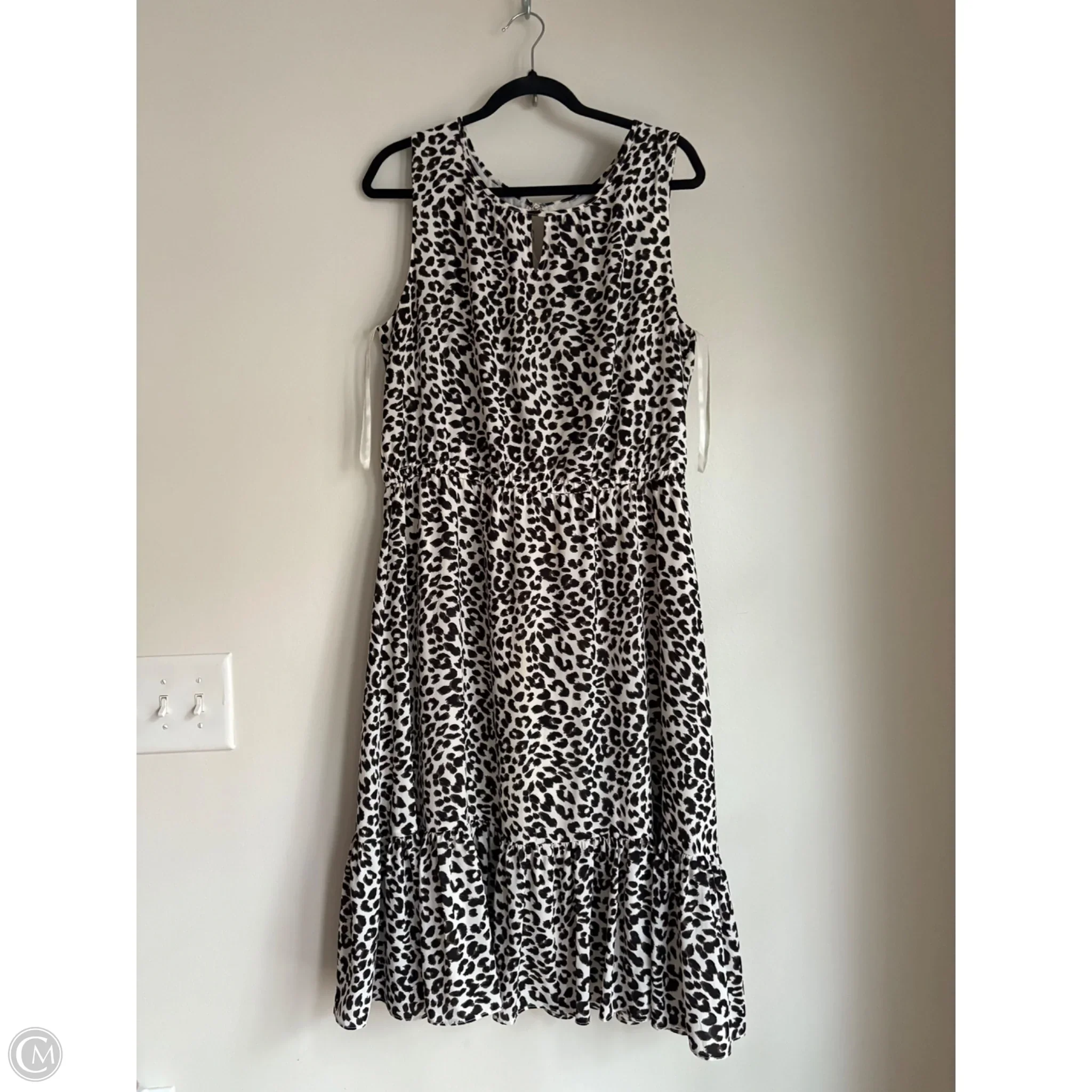 Dress Casual Midi By Talbots In Animal Print, Size: Xl - Image 1
