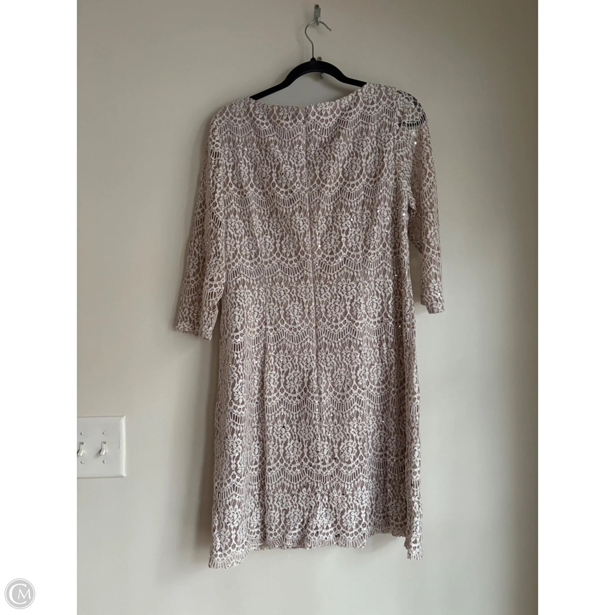 Dress Party Midi By Jessica Howard In Cream, Size: L - Image 2