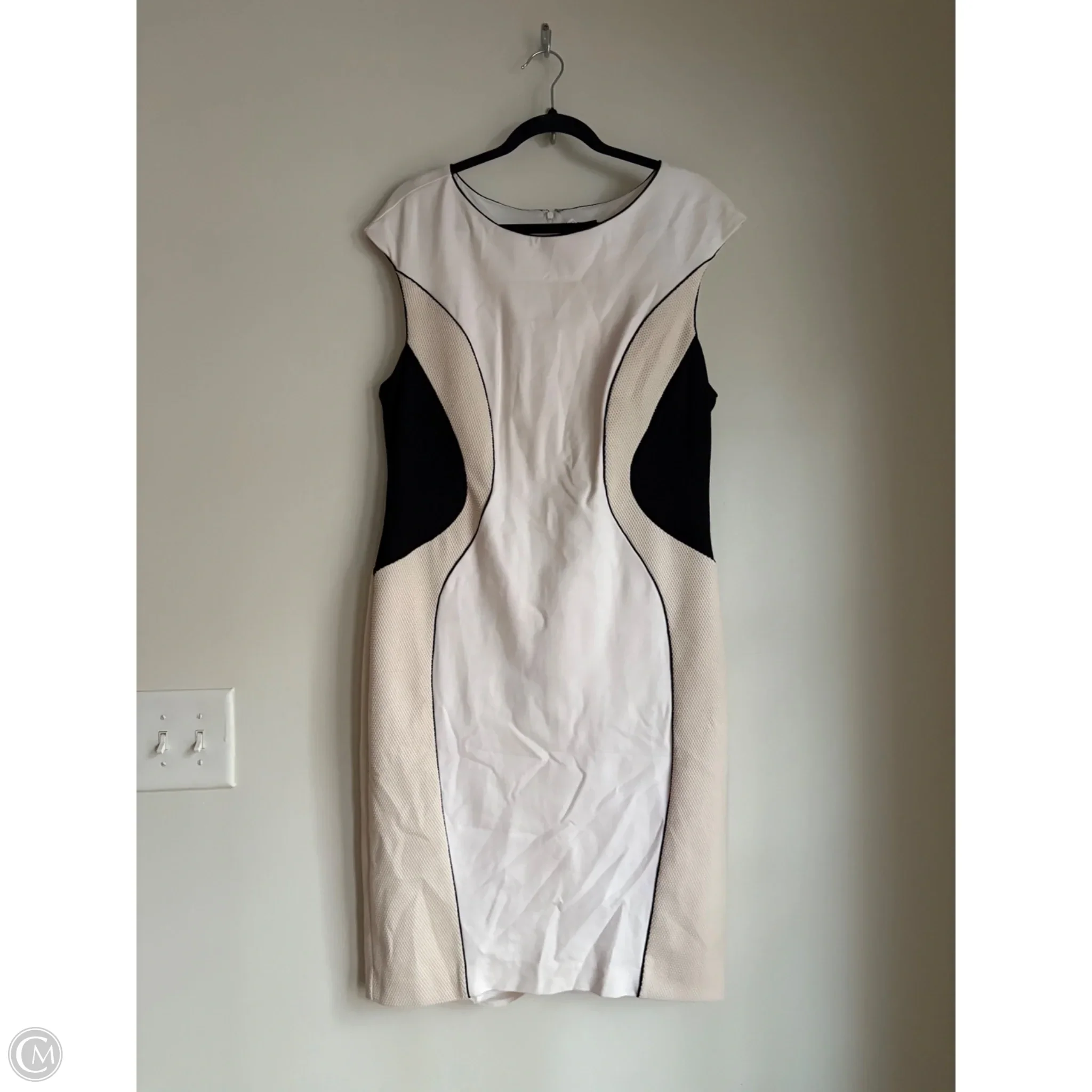 Dress Work By Ann Taylor In Cream, Size: L - Image 1
