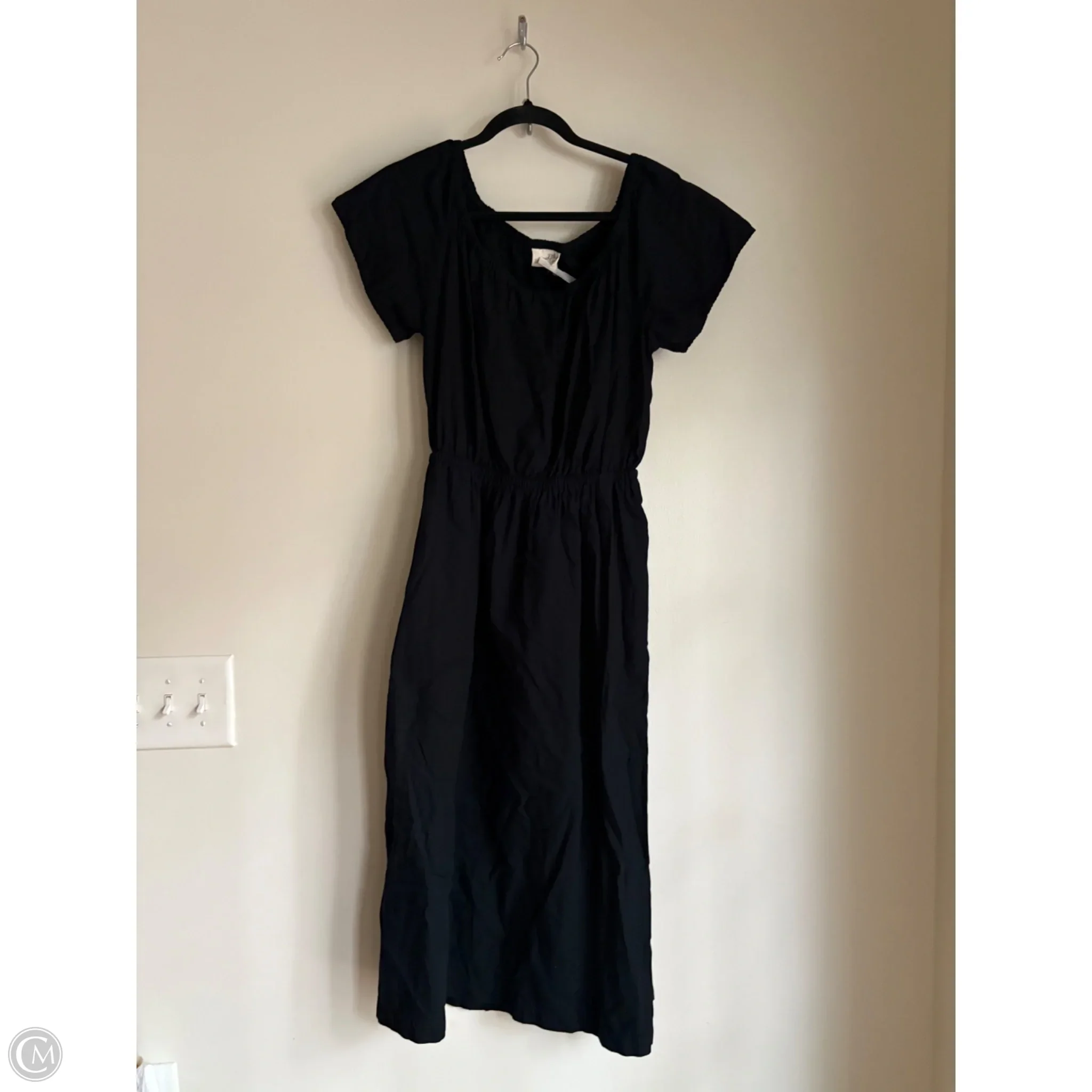 Dress Casual Midi By Universal Thread In Black, Size: M - Image 1