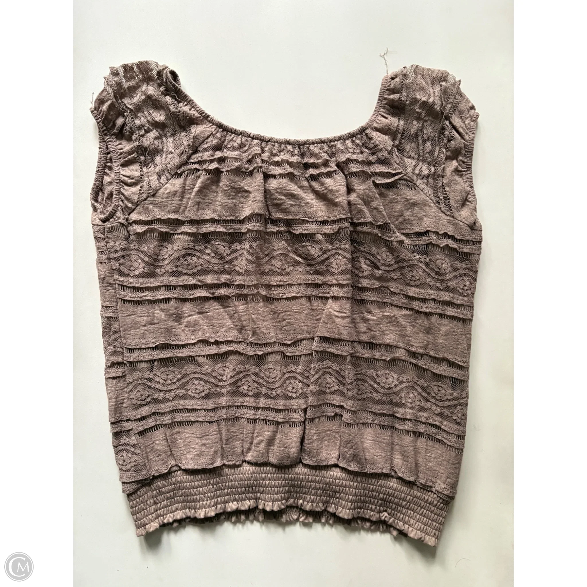 Top Short Sleeve By Clothes Mentor In Brown, Size: Xl - Image 2