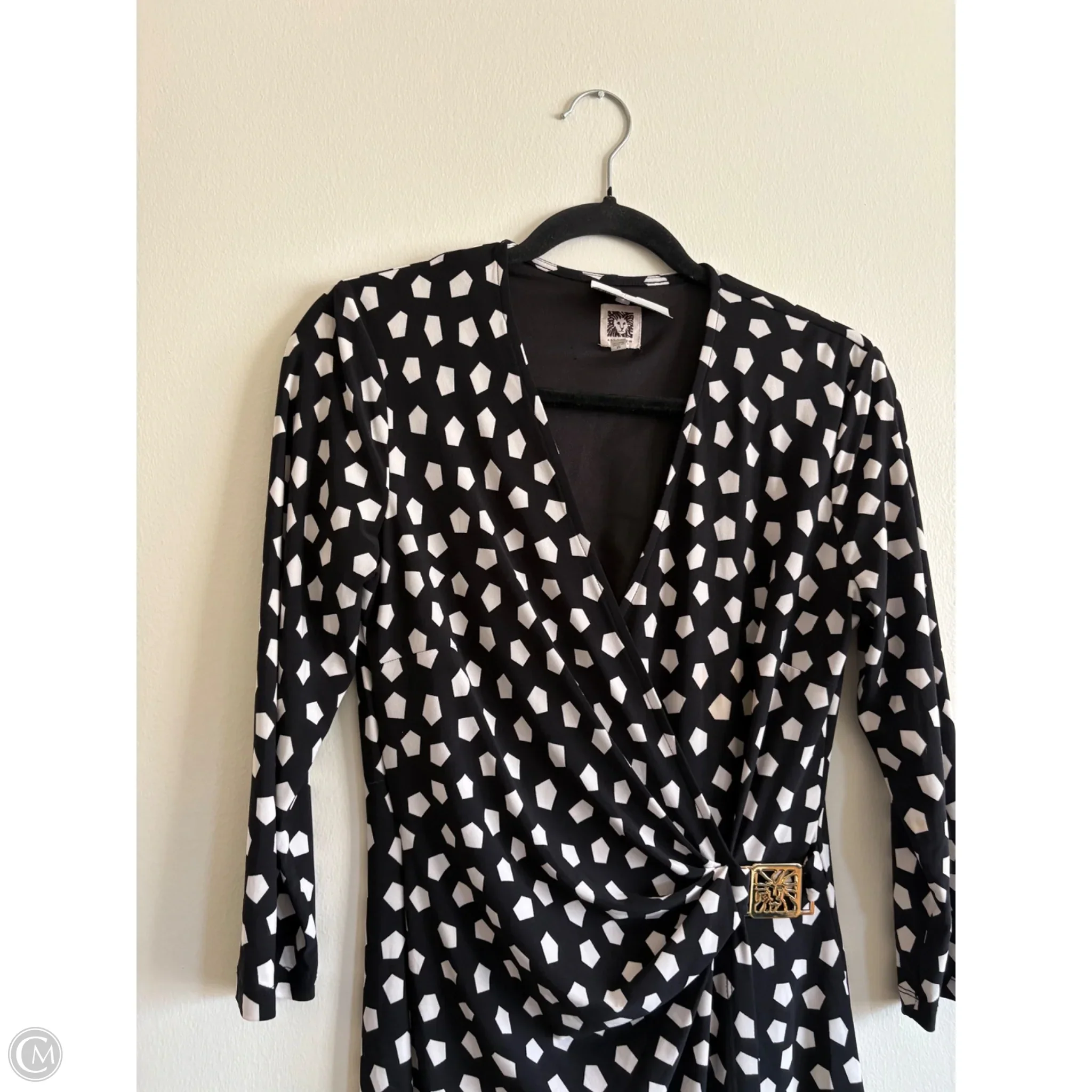 Dress Work By Anne Klein In Black & White, Size: M - Image 3